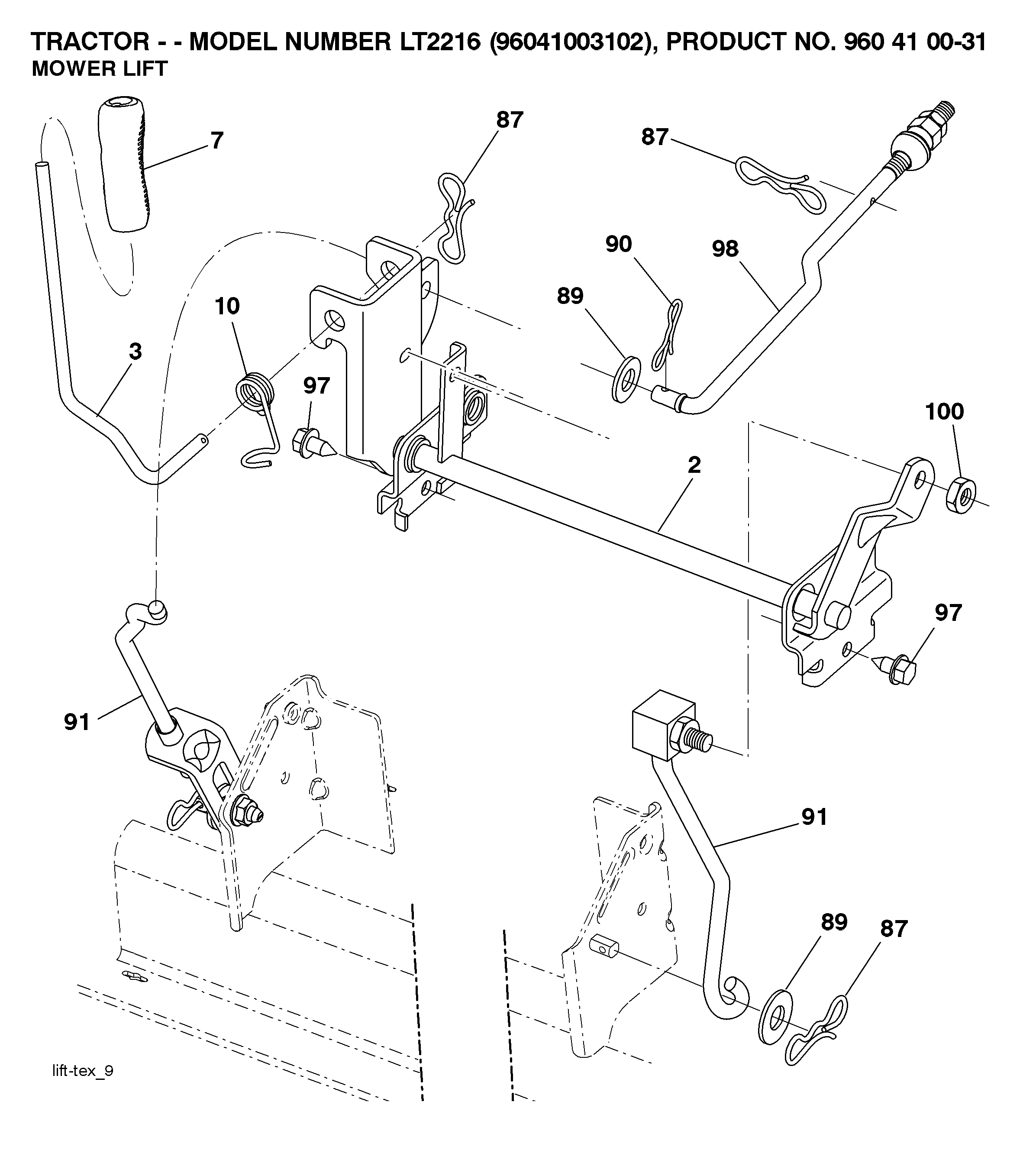 MOWER LIFT / DECK LIFT