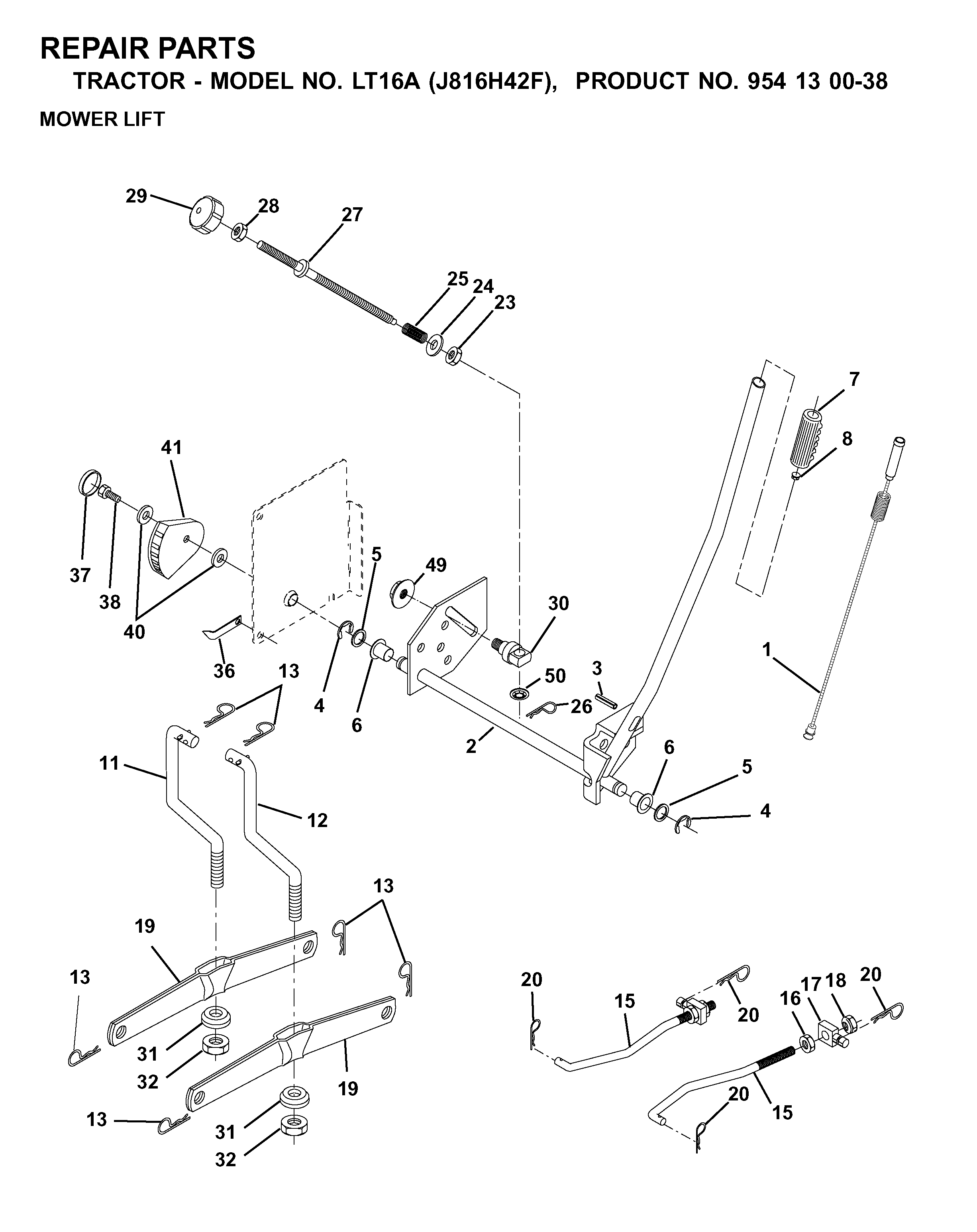 MOWER LIFT / DECK LIFT