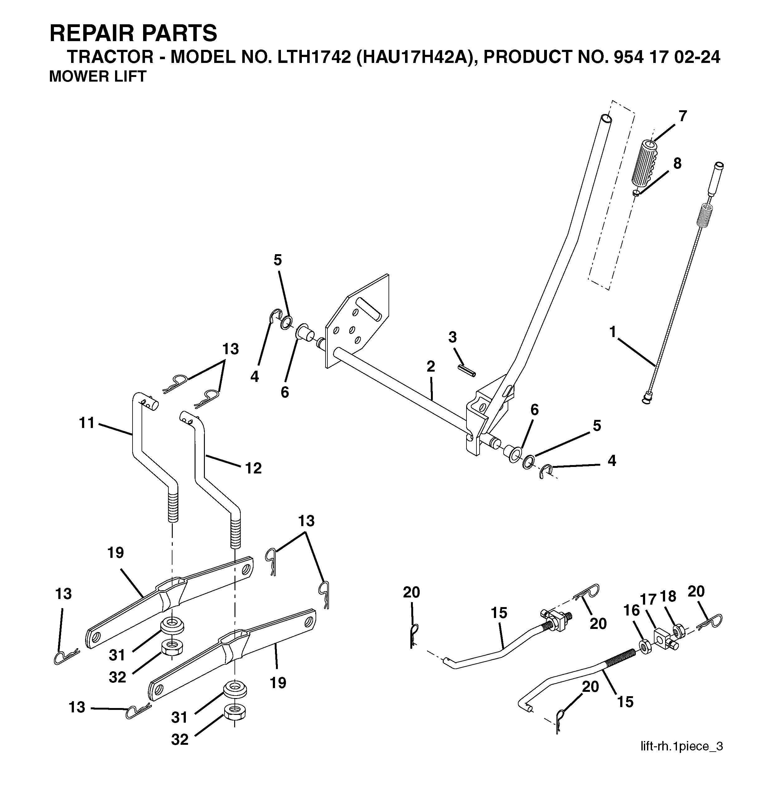 MOWER LIFT / DECK LIFT