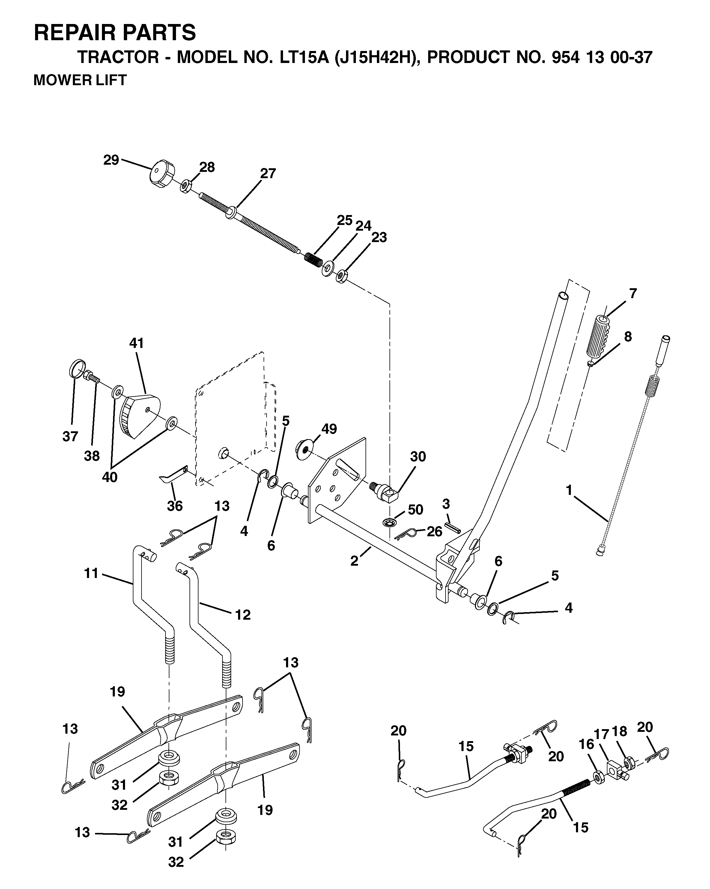 MOWER LIFT / DECK LIFT