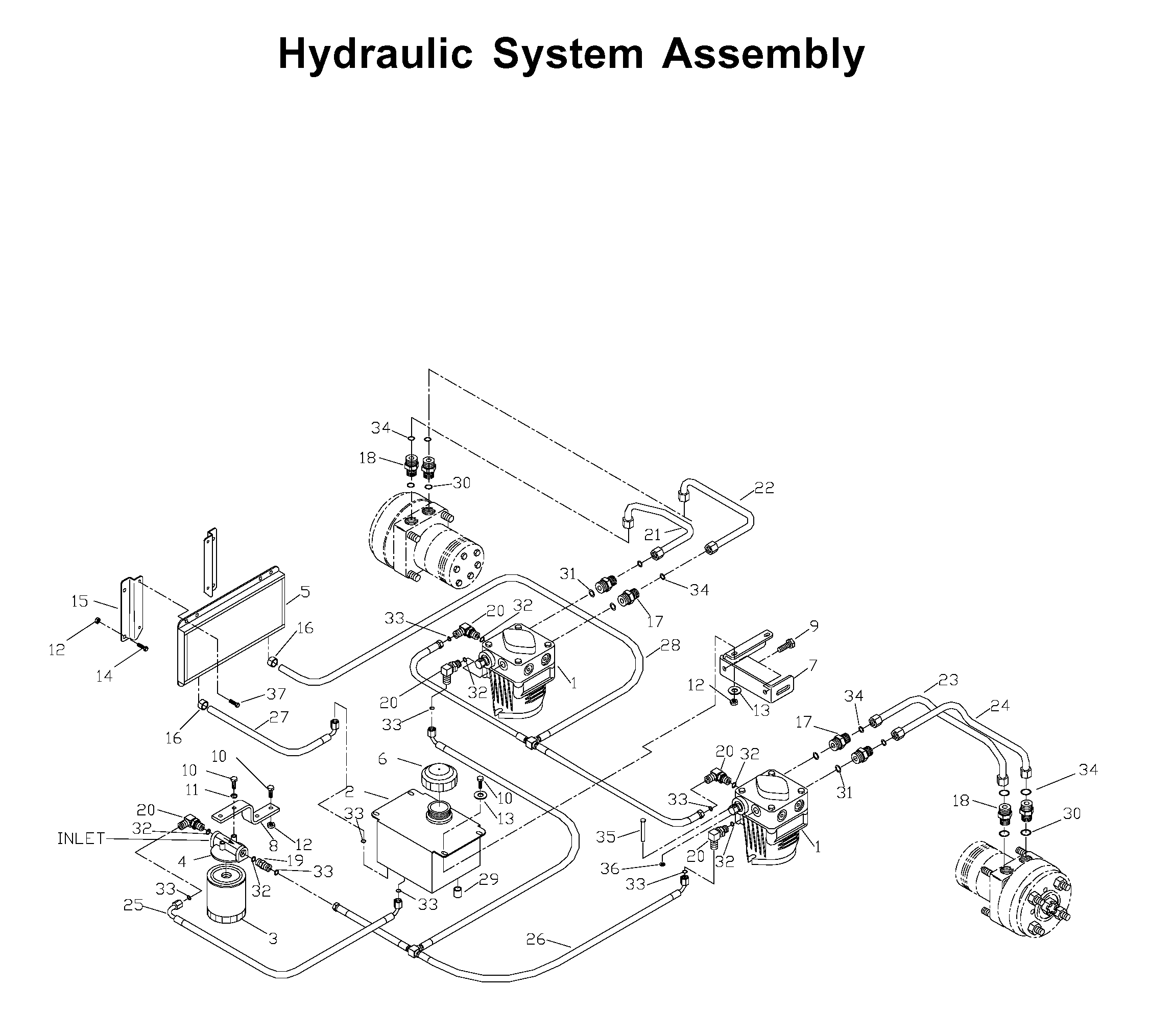 HYDRAULIC PUMP - MOTOR