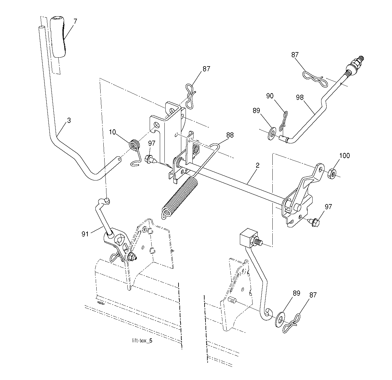 MOWER LIFT / DECK LIFT