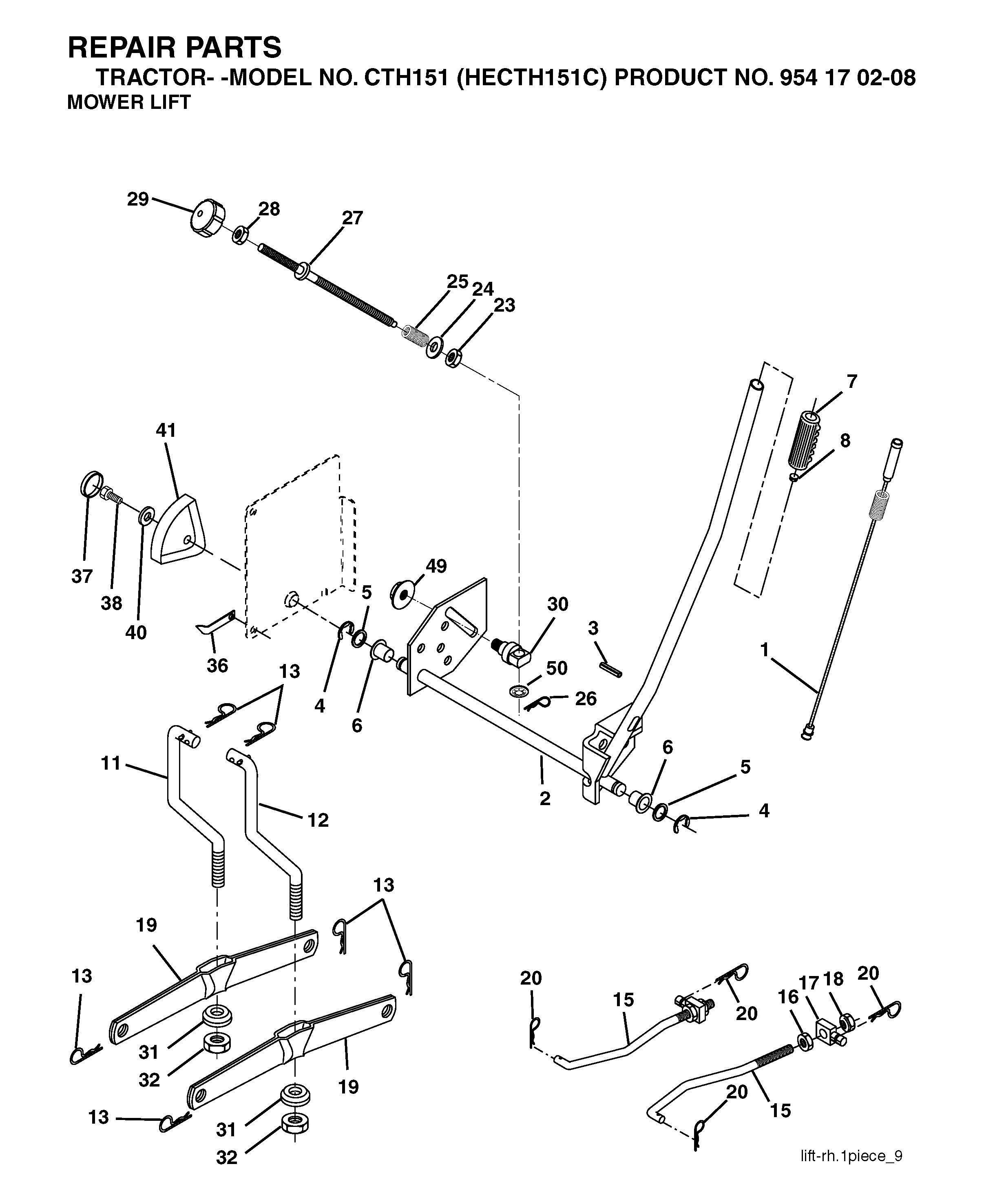 MOWER LIFT / DECK LIFT