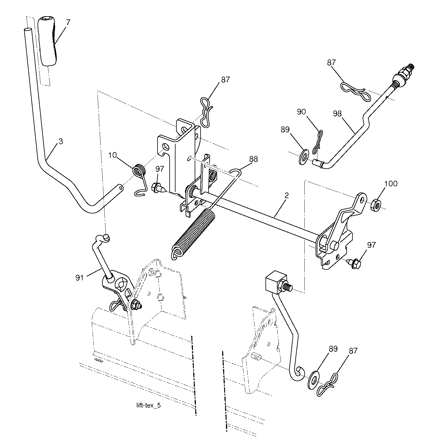 MOWER LIFT / DECK LIFT