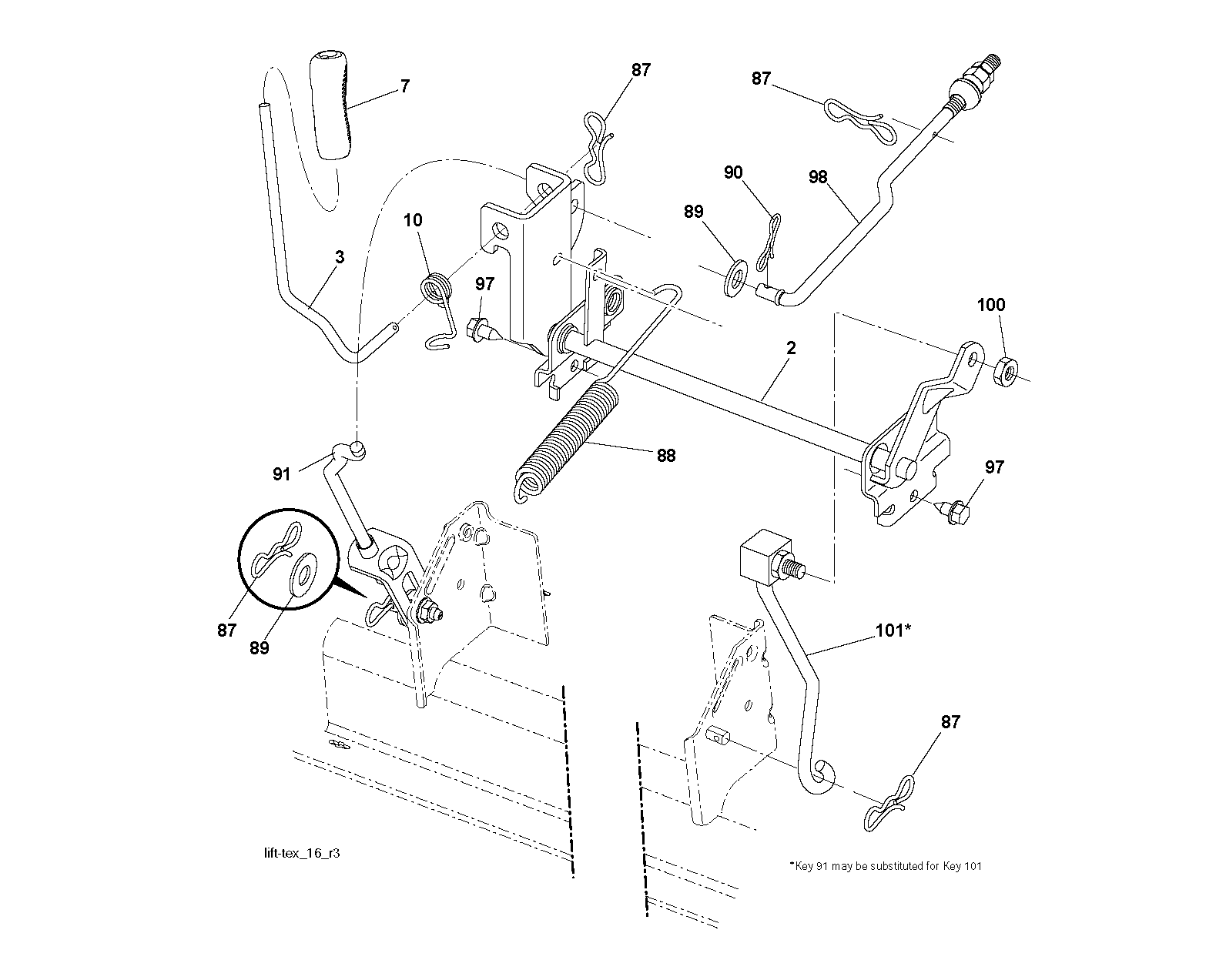 MOWER LIFT / DECK LIFT