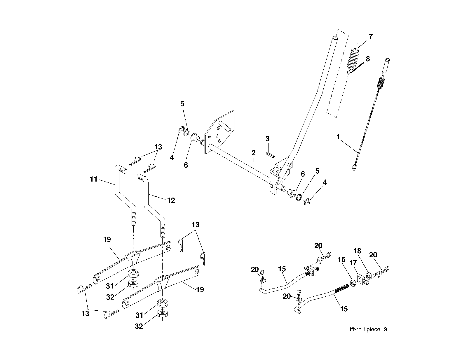 MOWER LIFT / DECK LIFT
