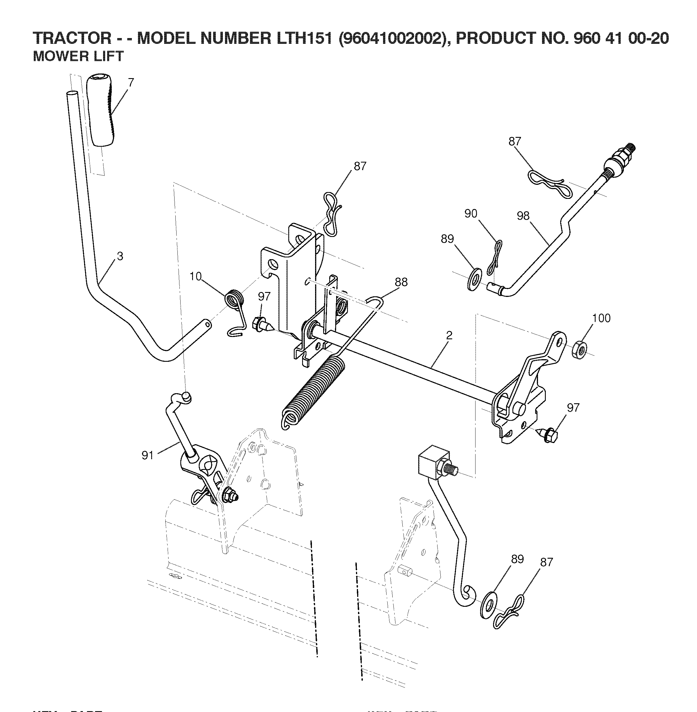 MOWER LIFT / DECK LIFT