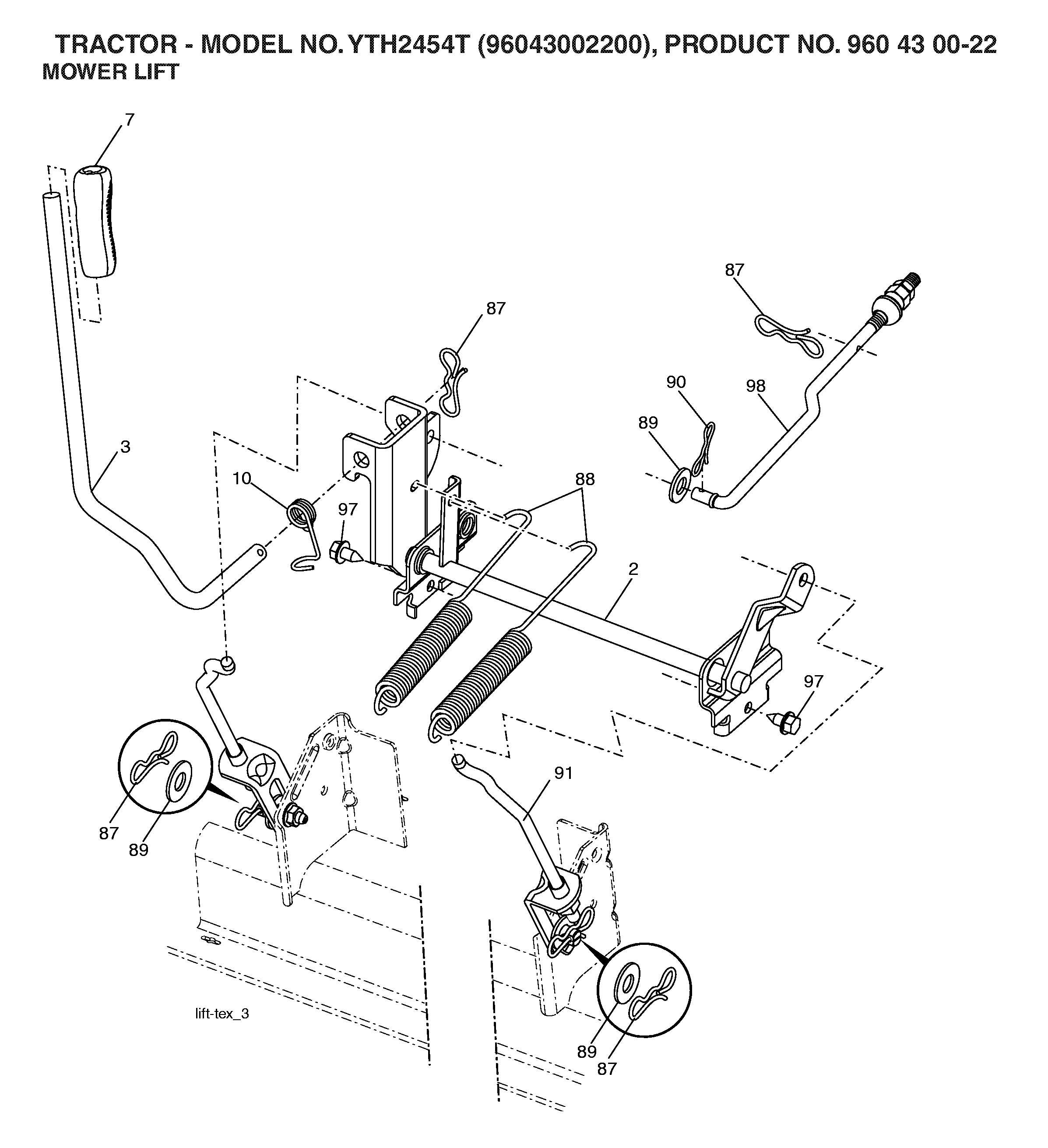 MOWER LIFT / DECK LIFT