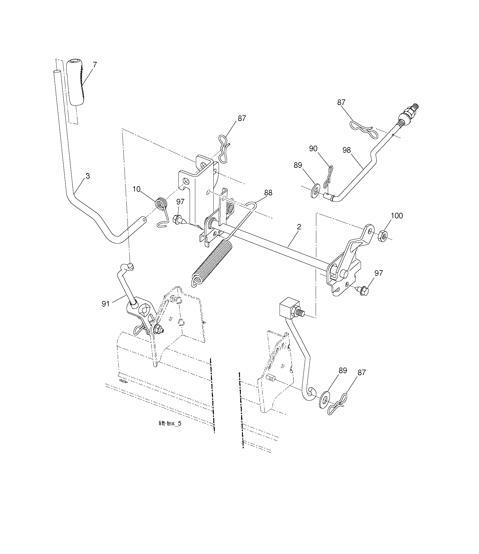 MOWER LIFT / DECK LIFT