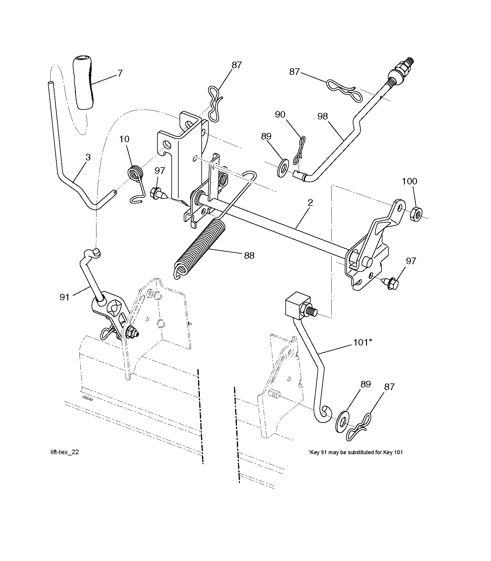 MOWER LIFT / DECK LIFT
