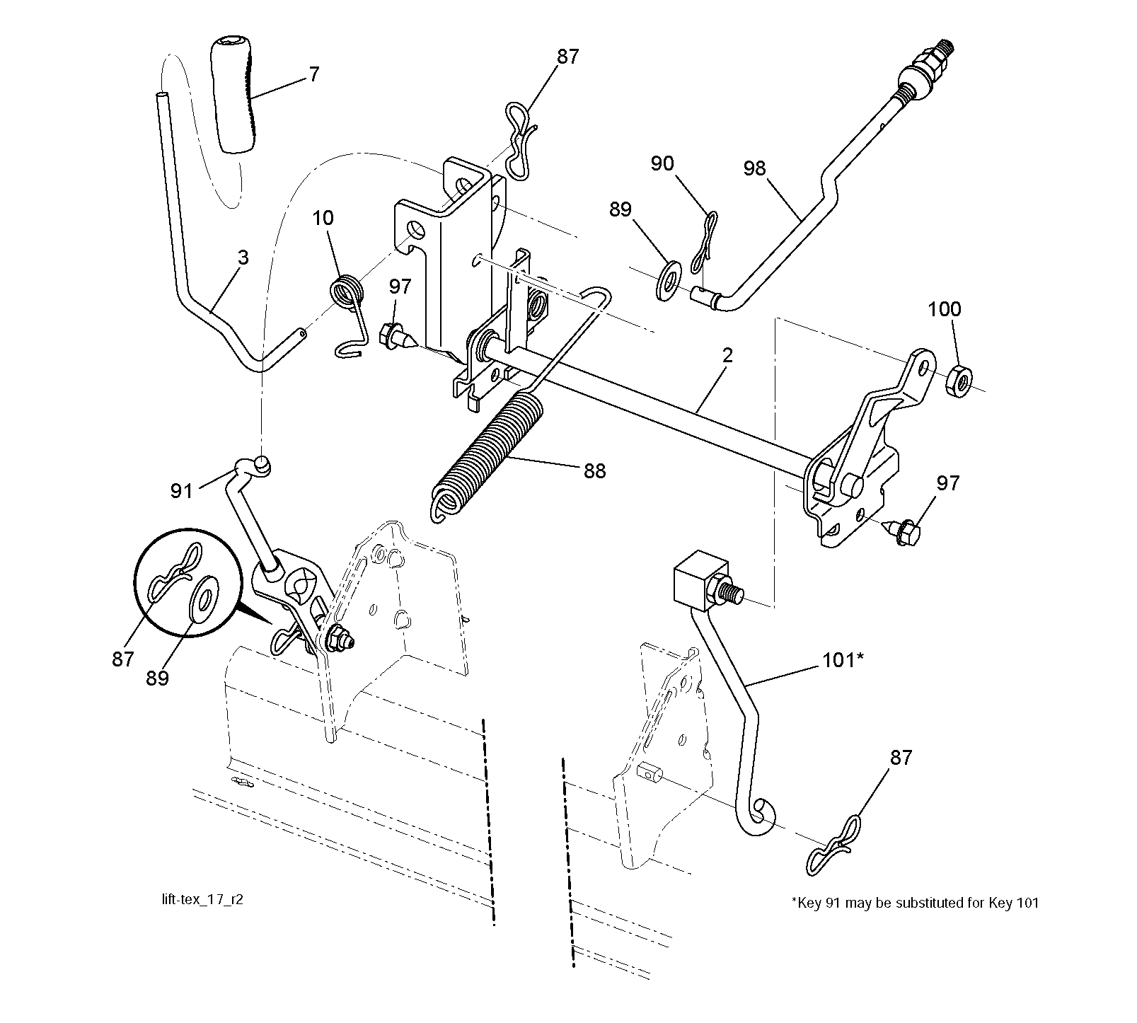 MOWER LIFT / DECK LIFT