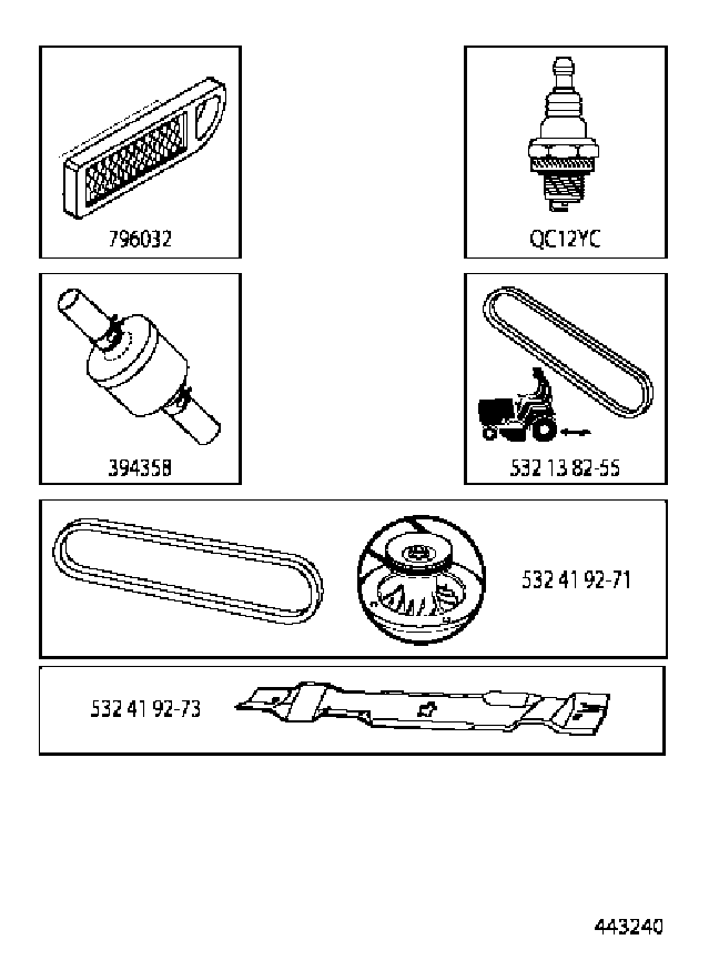 FREQUENTLY USED PARTS