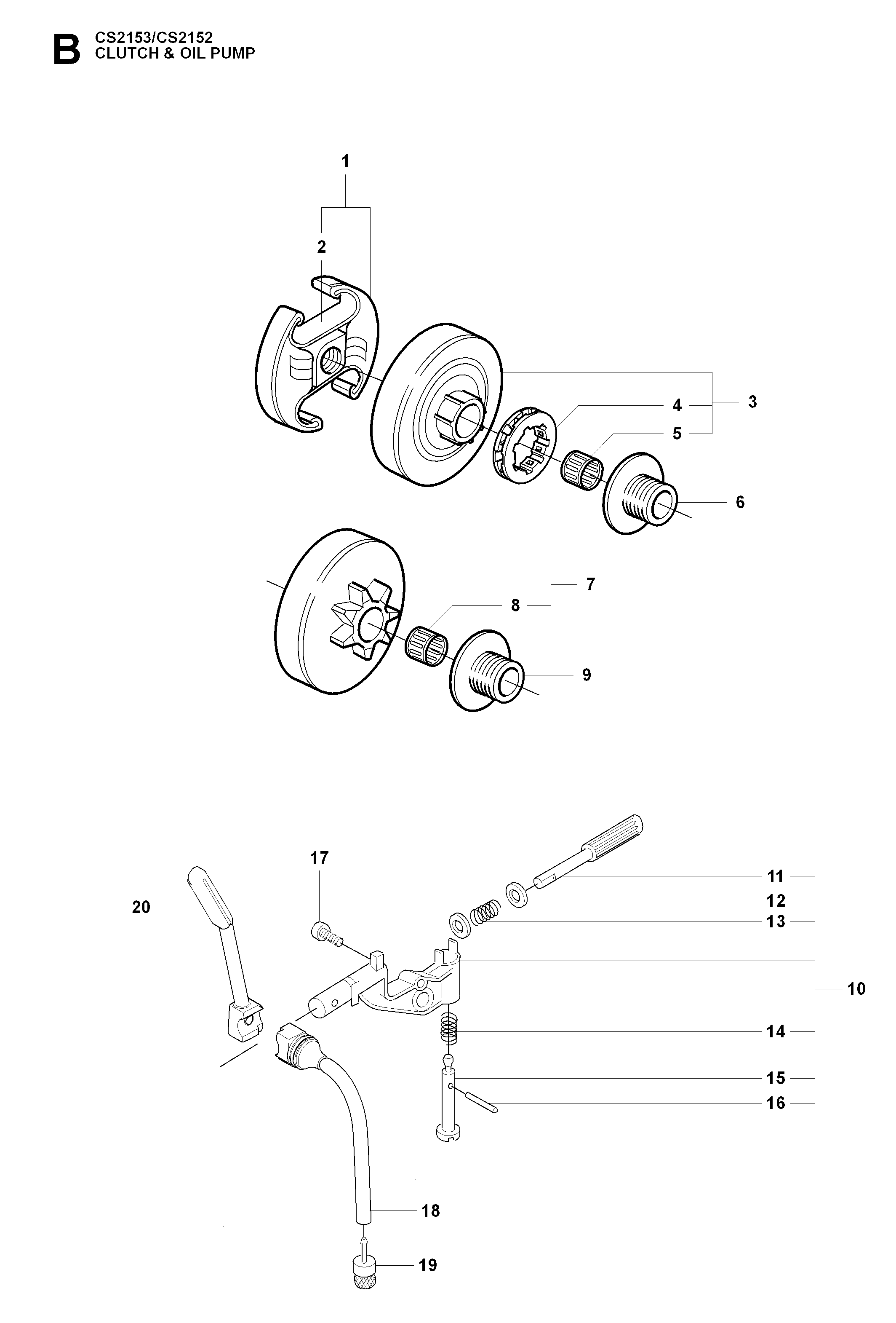 CLUTCH & OIL PUMP
