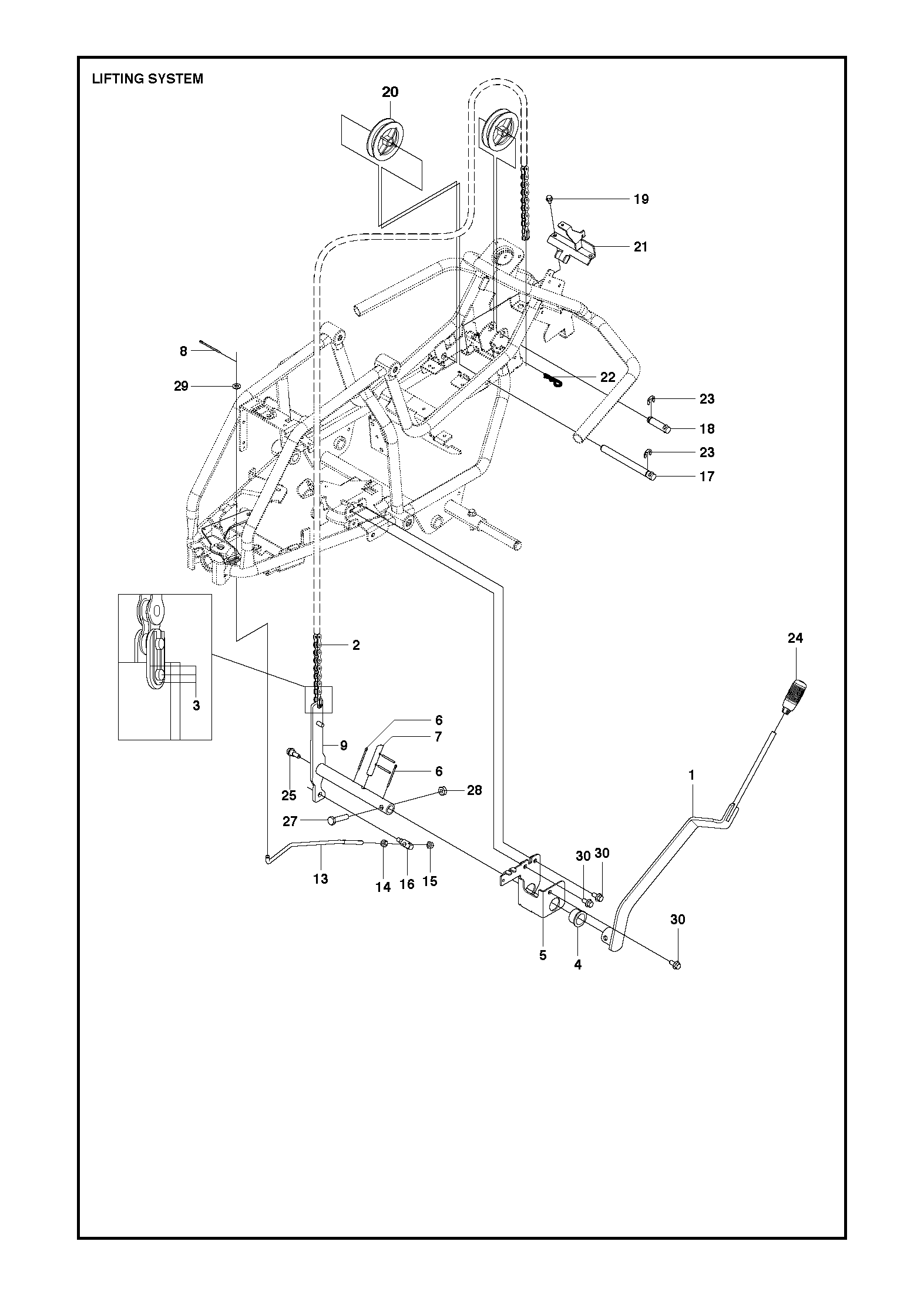 MOWER LIFT / DECK LIFT