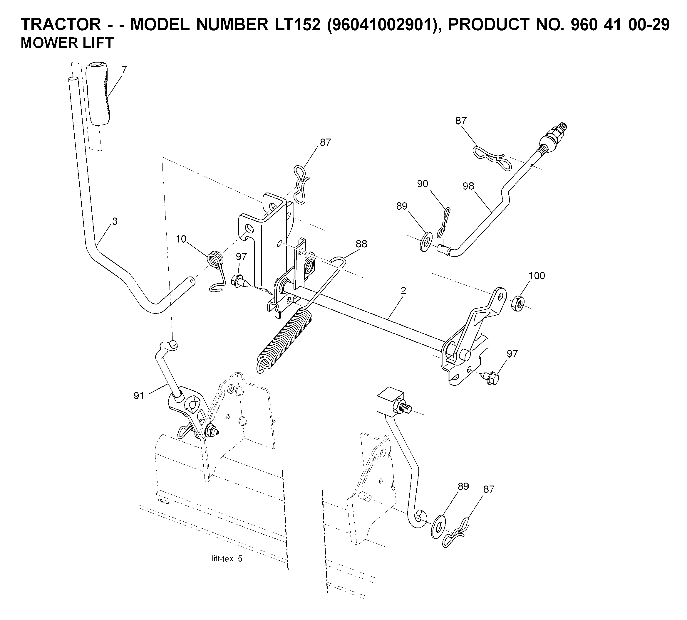 MOWER LIFT / DECK LIFT