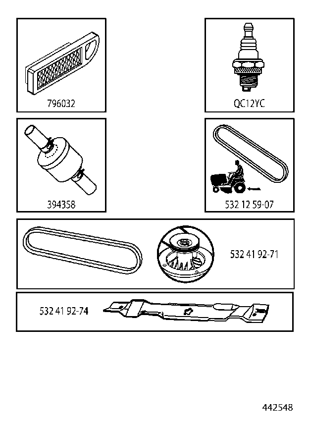 FREQUENTLY USED PARTS