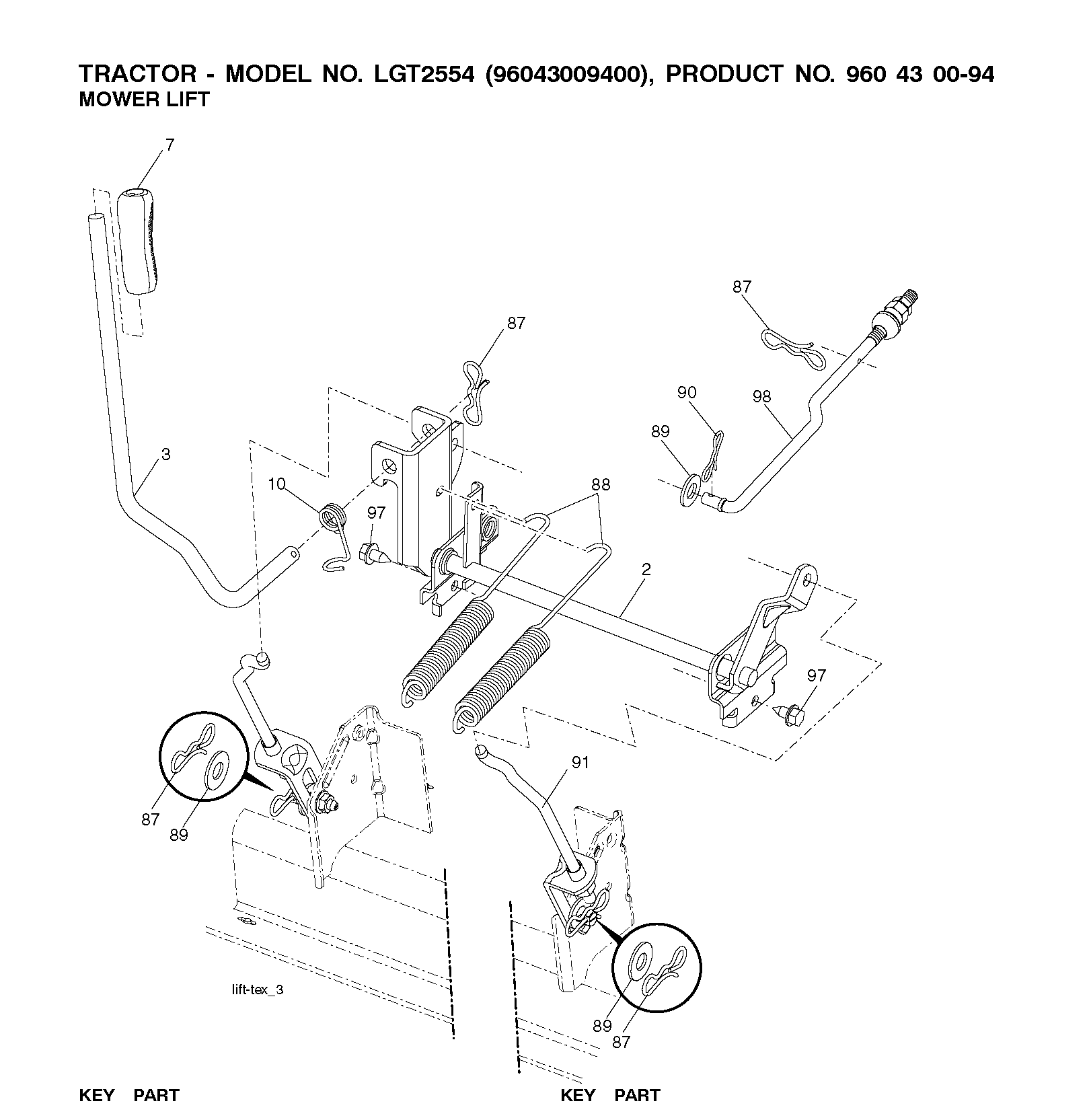 MOWER LIFT / DECK LIFT