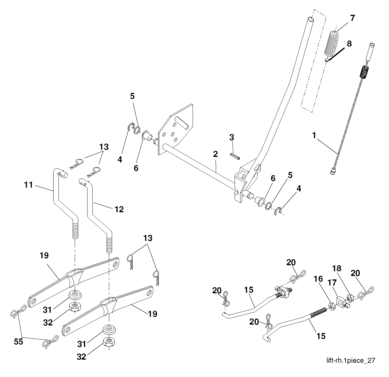 MOWER LIFT / DECK LIFT