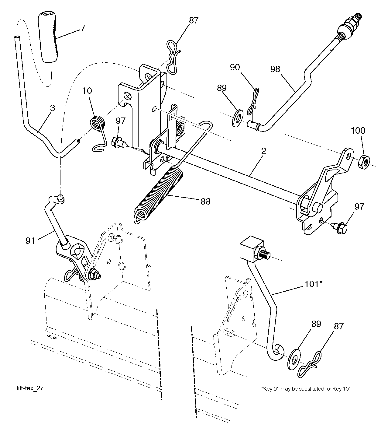 MOWER LIFT / DECK LIFT