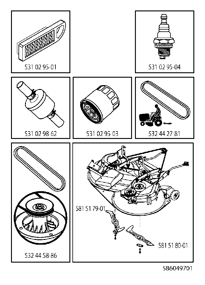 FREQUENTLY USED PARTS