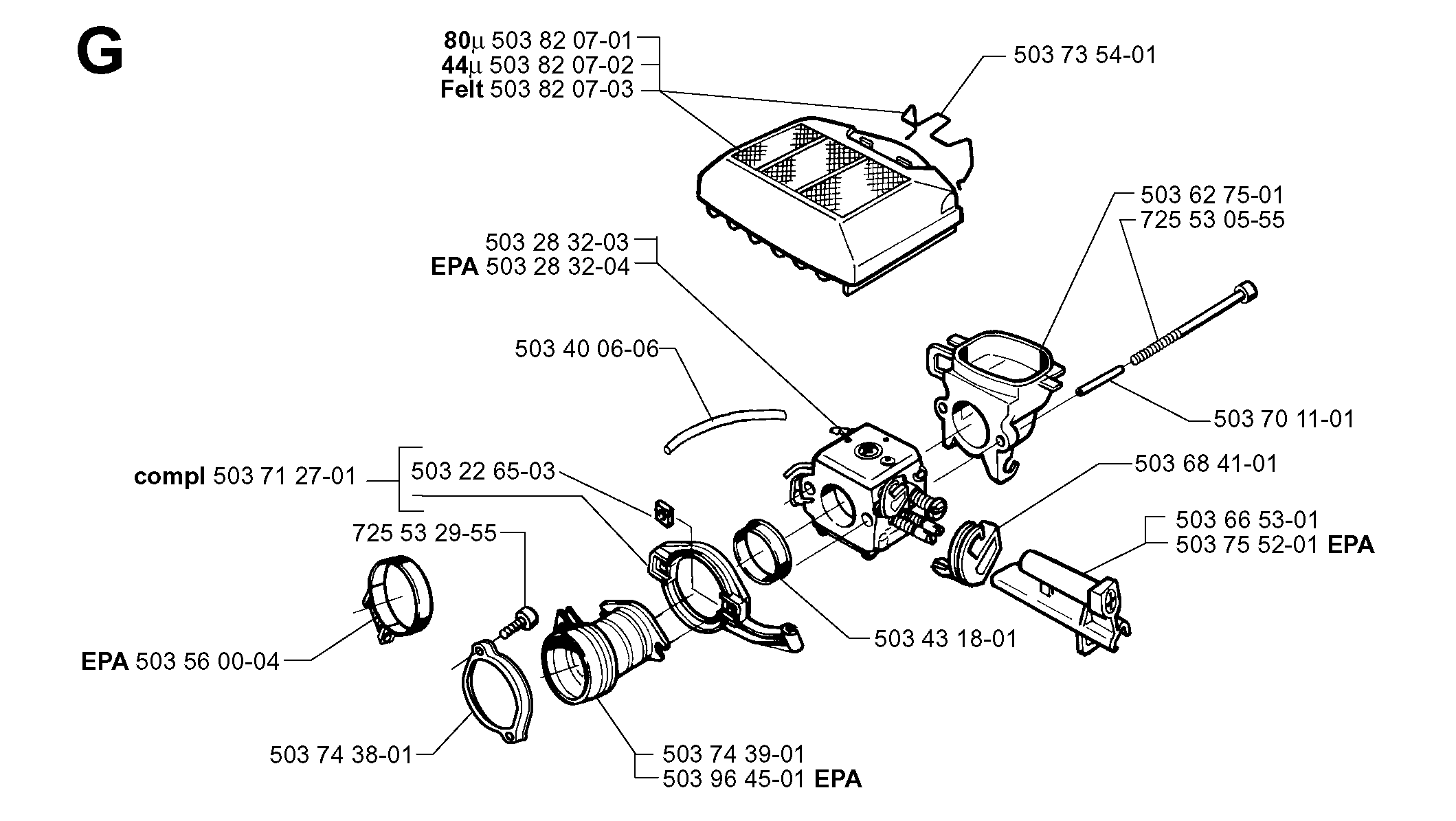 CARBURETOR & AIR FILTER