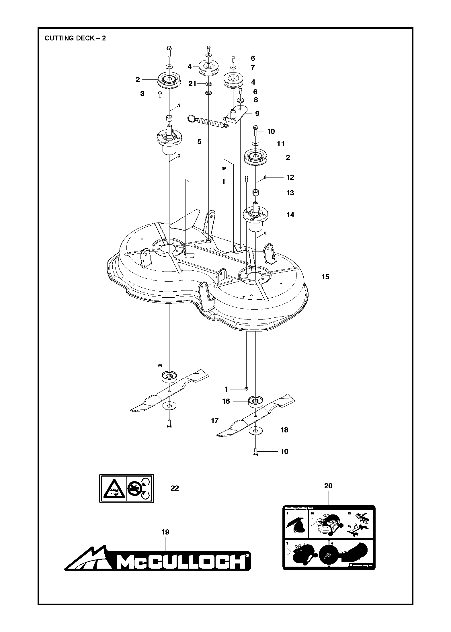 MOWER DECK / CUTTING DECK