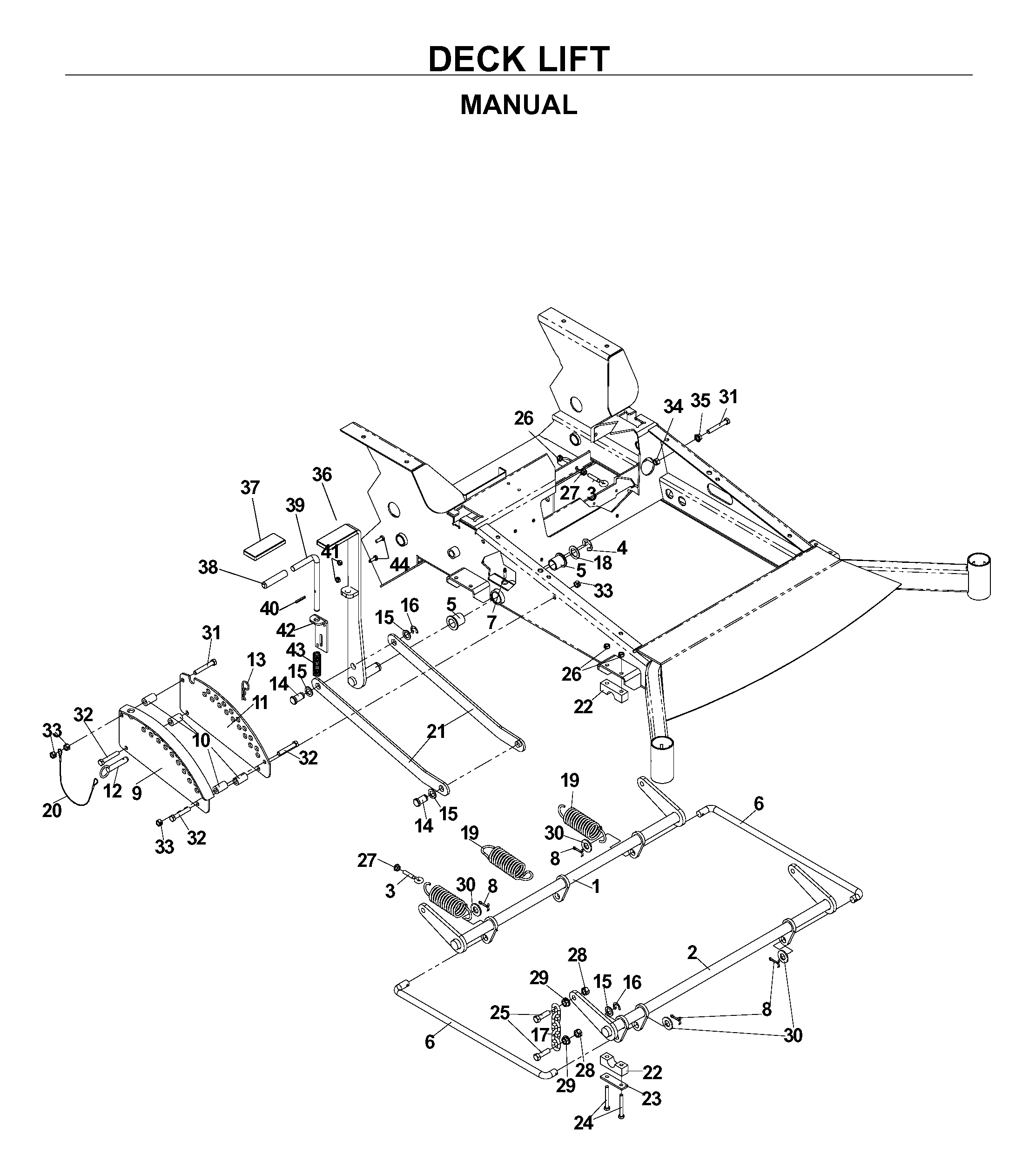 MOWER LIFT / DECK LIFT