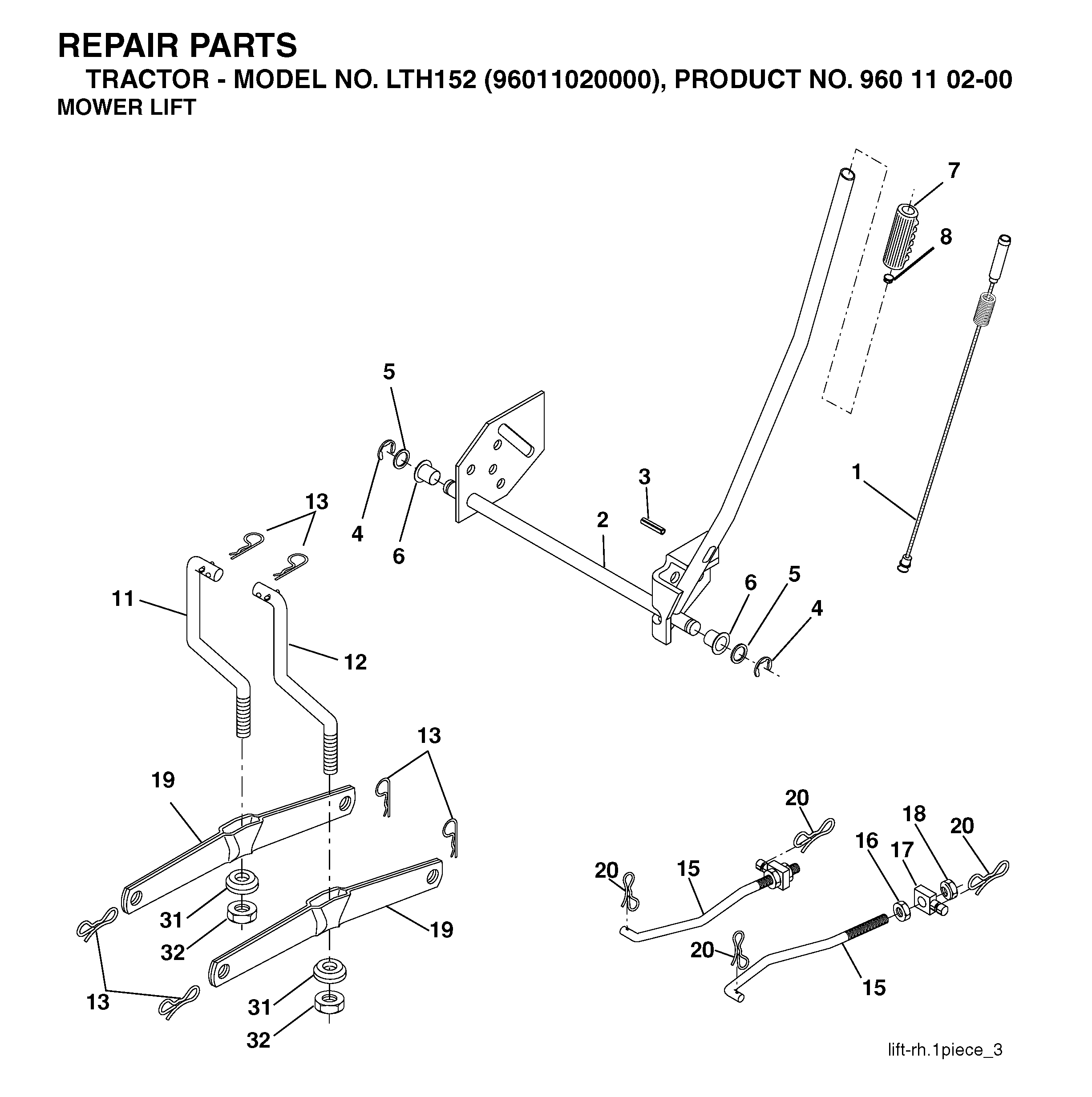 MOWER LIFT / DECK LIFT