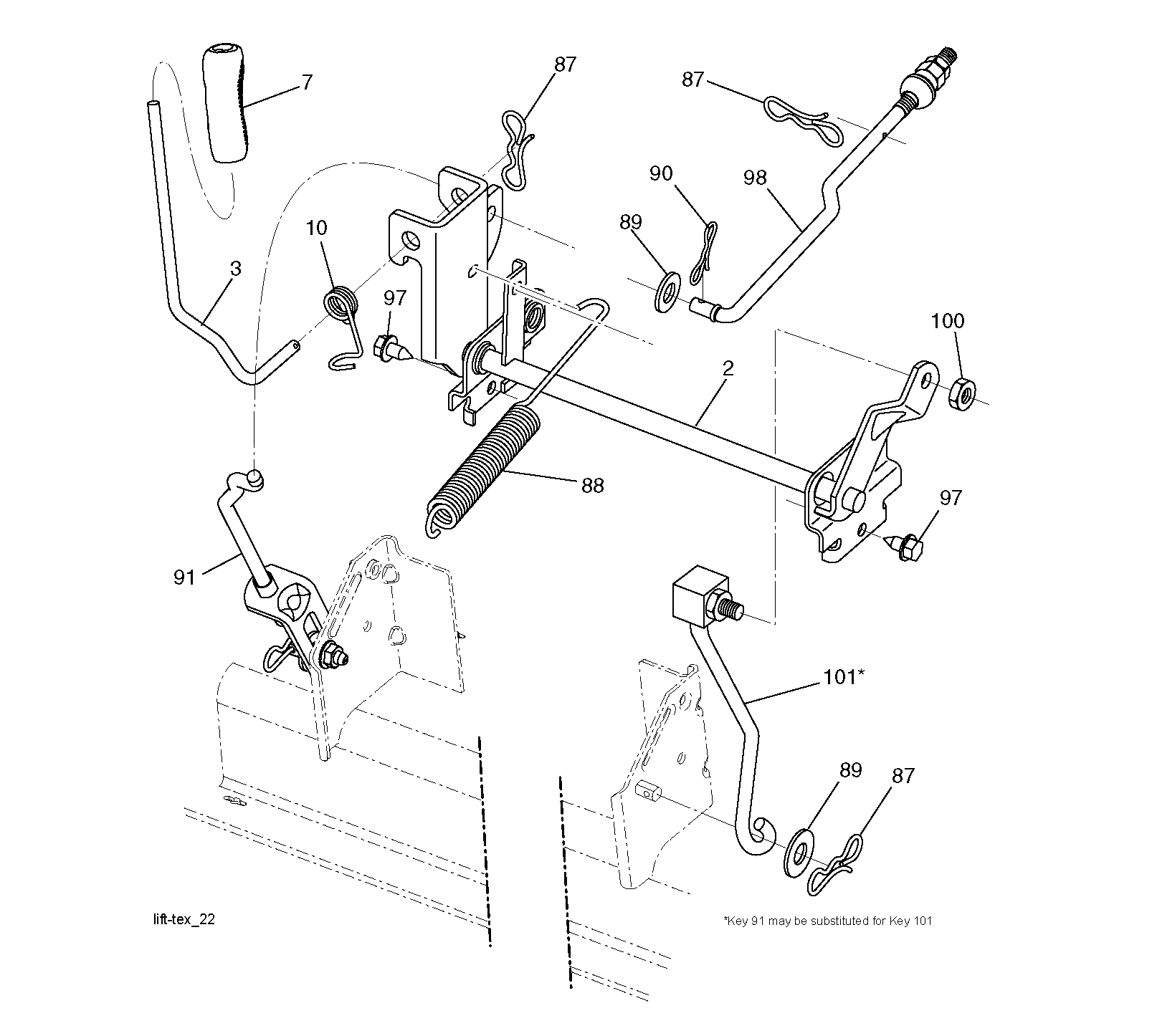 MOWER LIFT / DECK LIFT