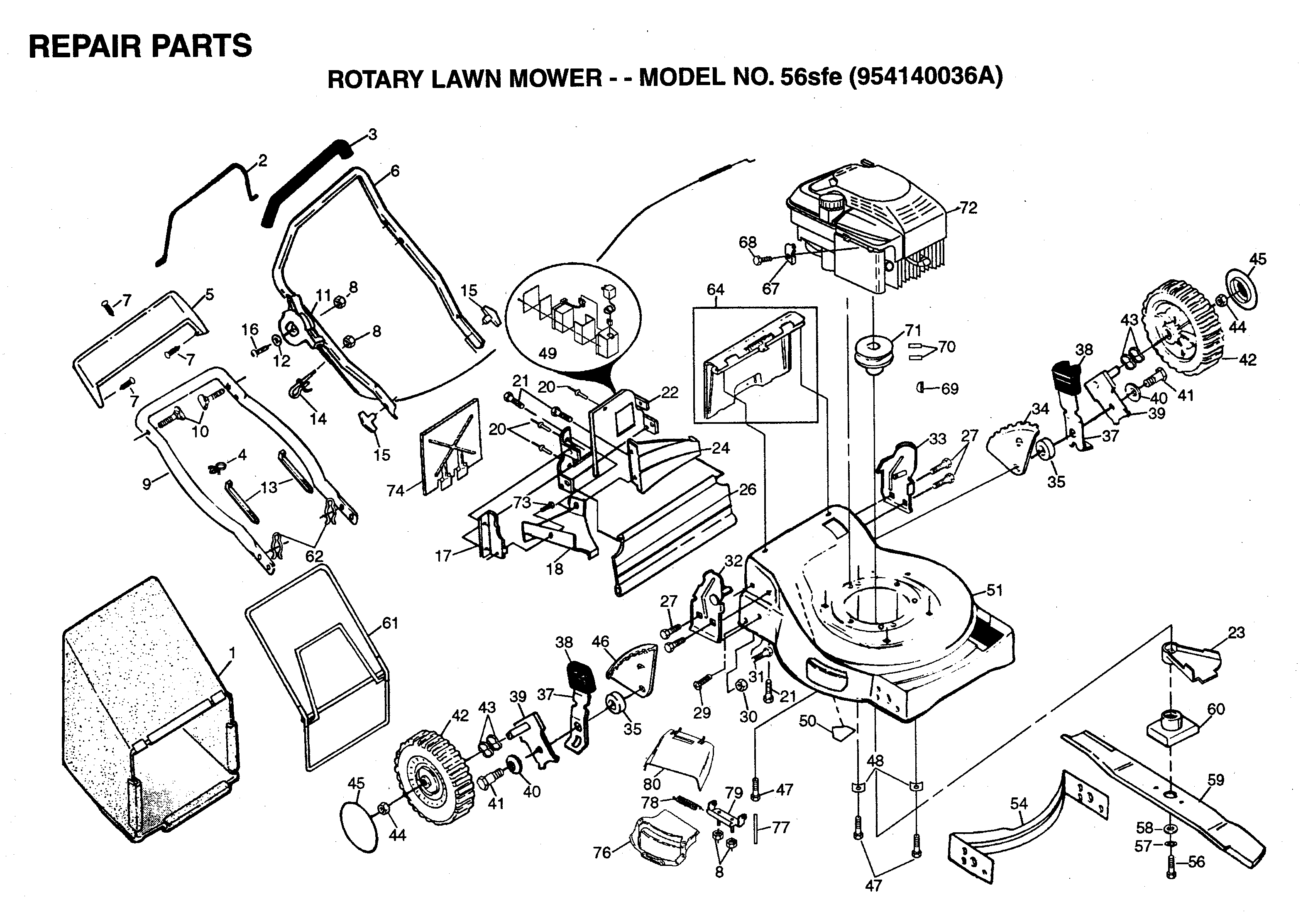 REPAIR PARTS