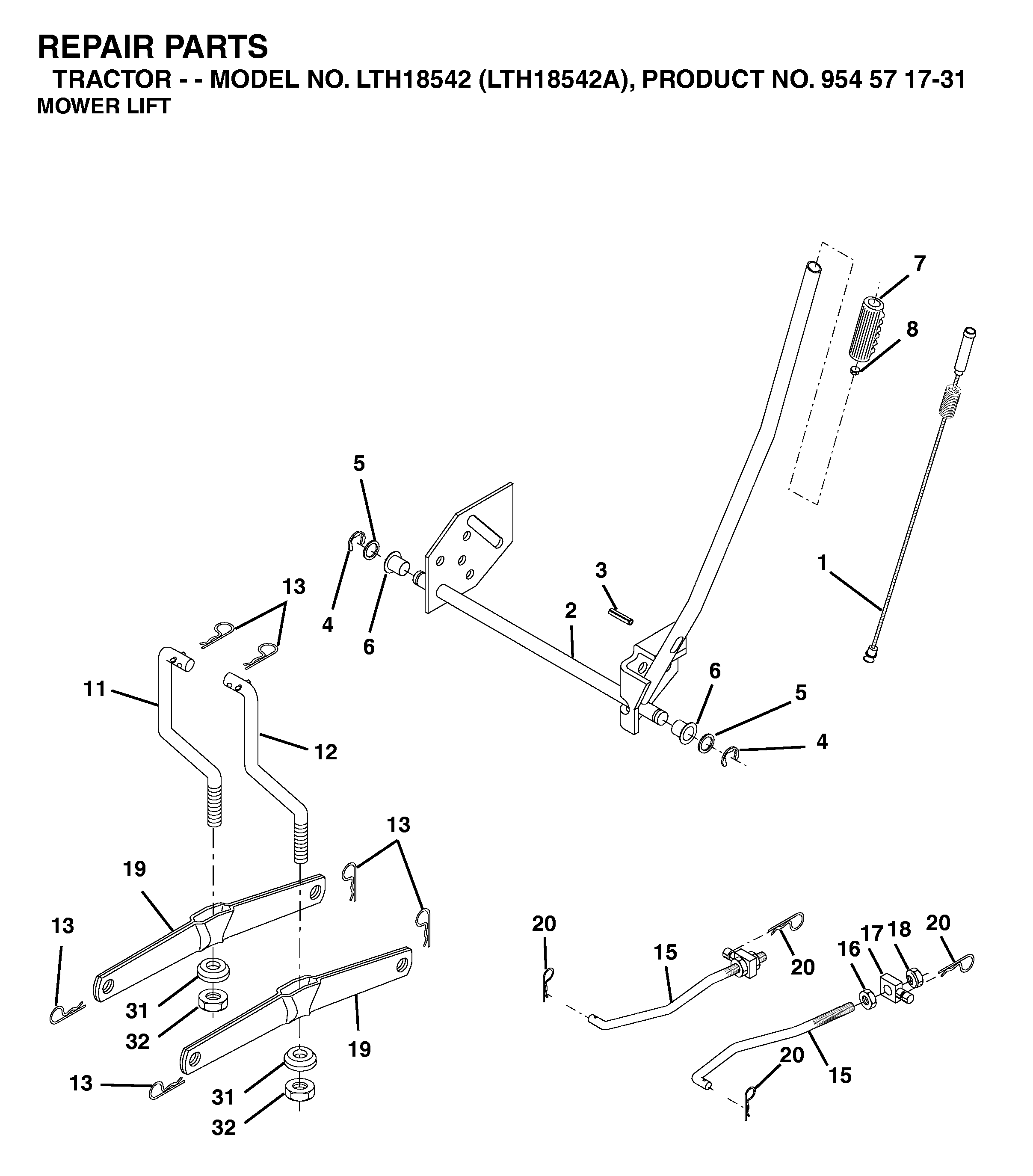 MOWER LIFT / DECK LIFT