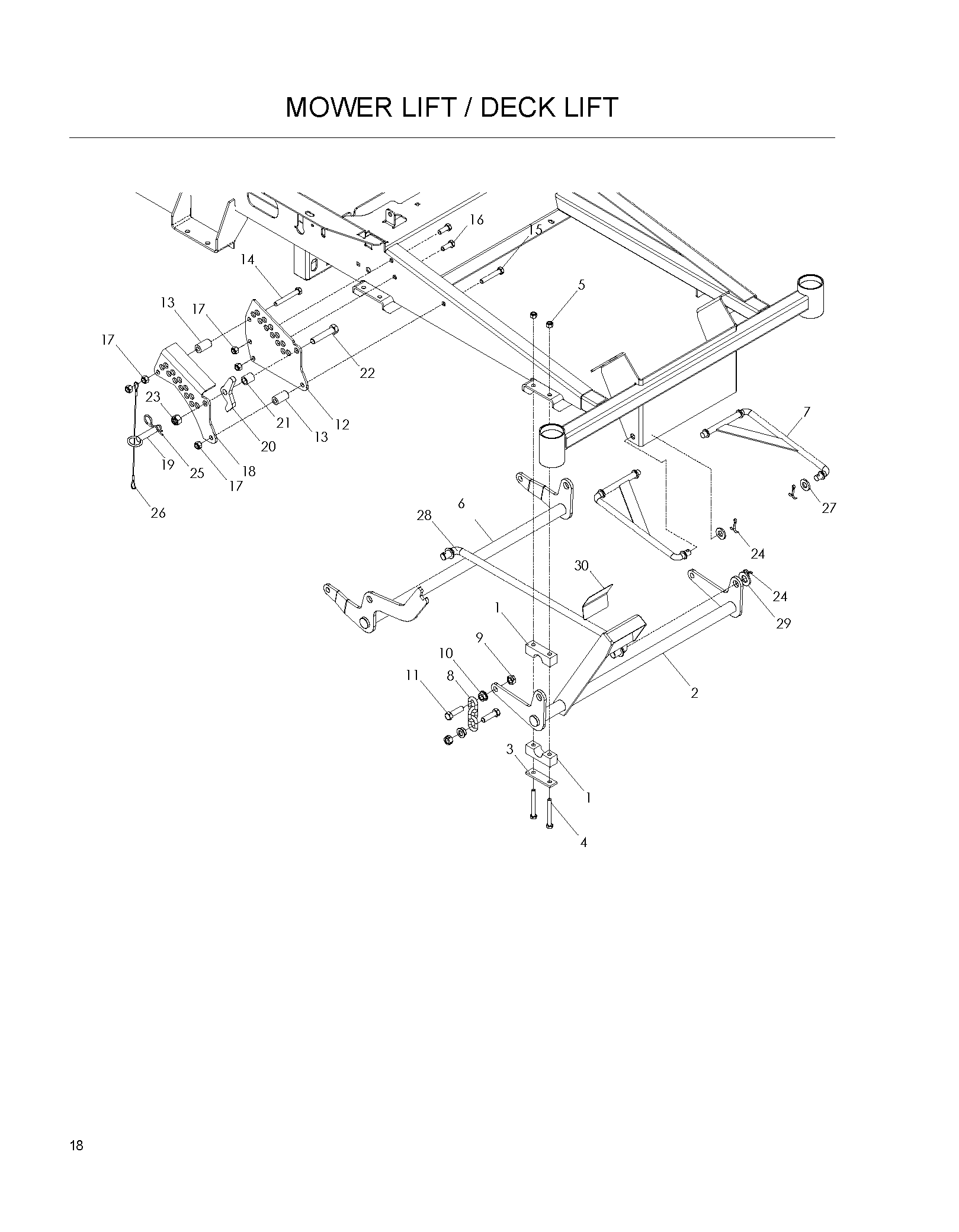 MOWER LIFT / DECK LIFT