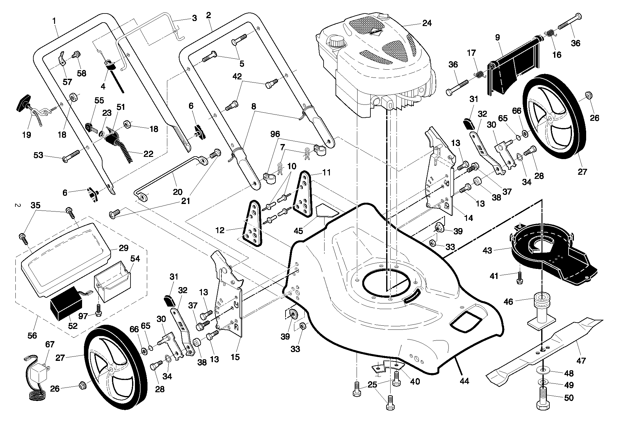 MOWER LIFT / DECK LIFT