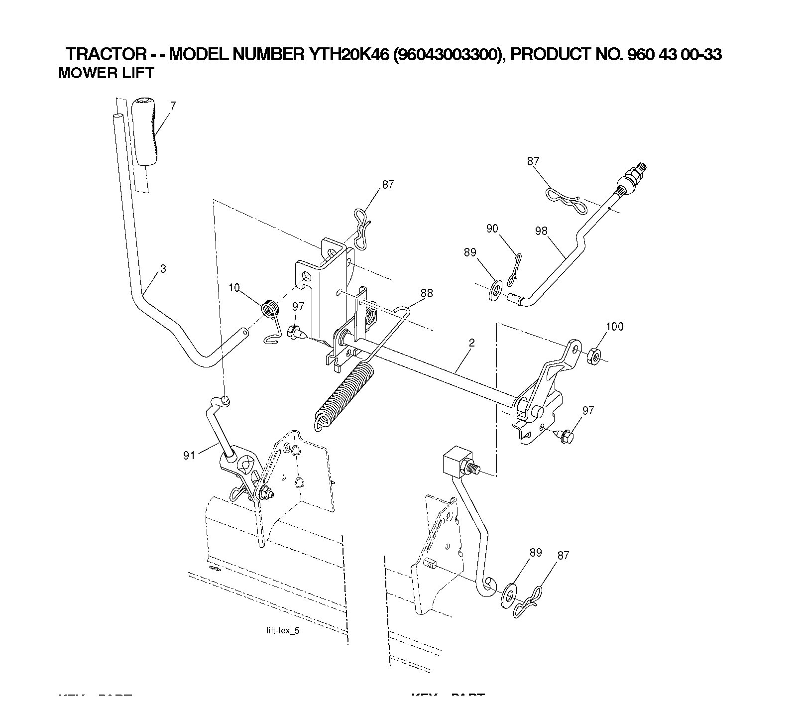 MOWER LIFT / DECK LIFT