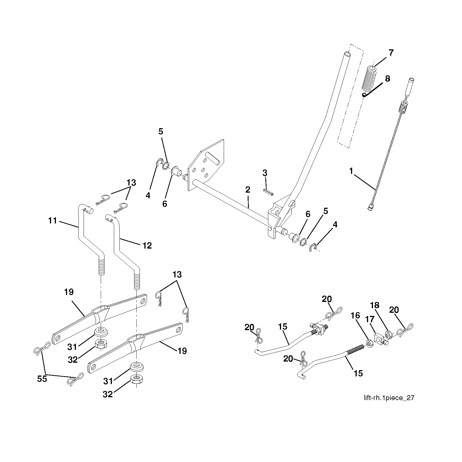 MOWER LIFT / DECK LIFT