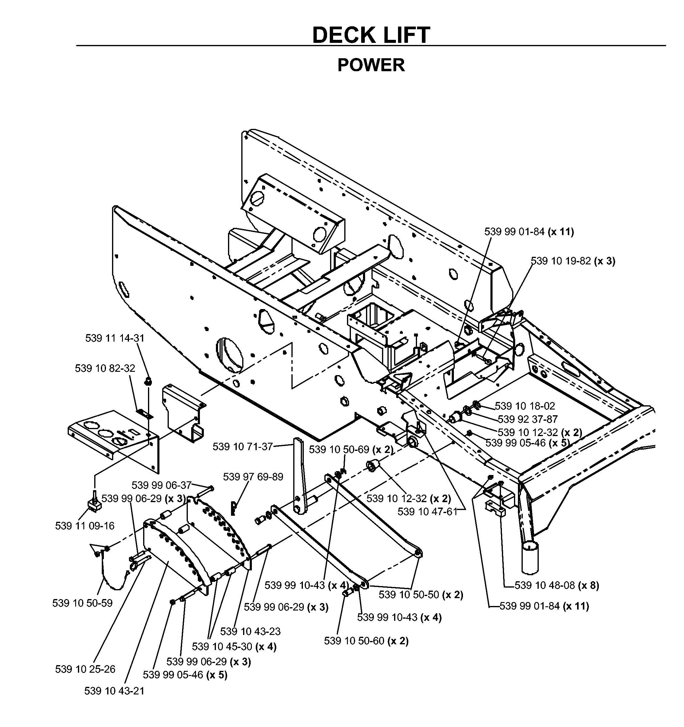 MOWER LIFT / DECK LIFT