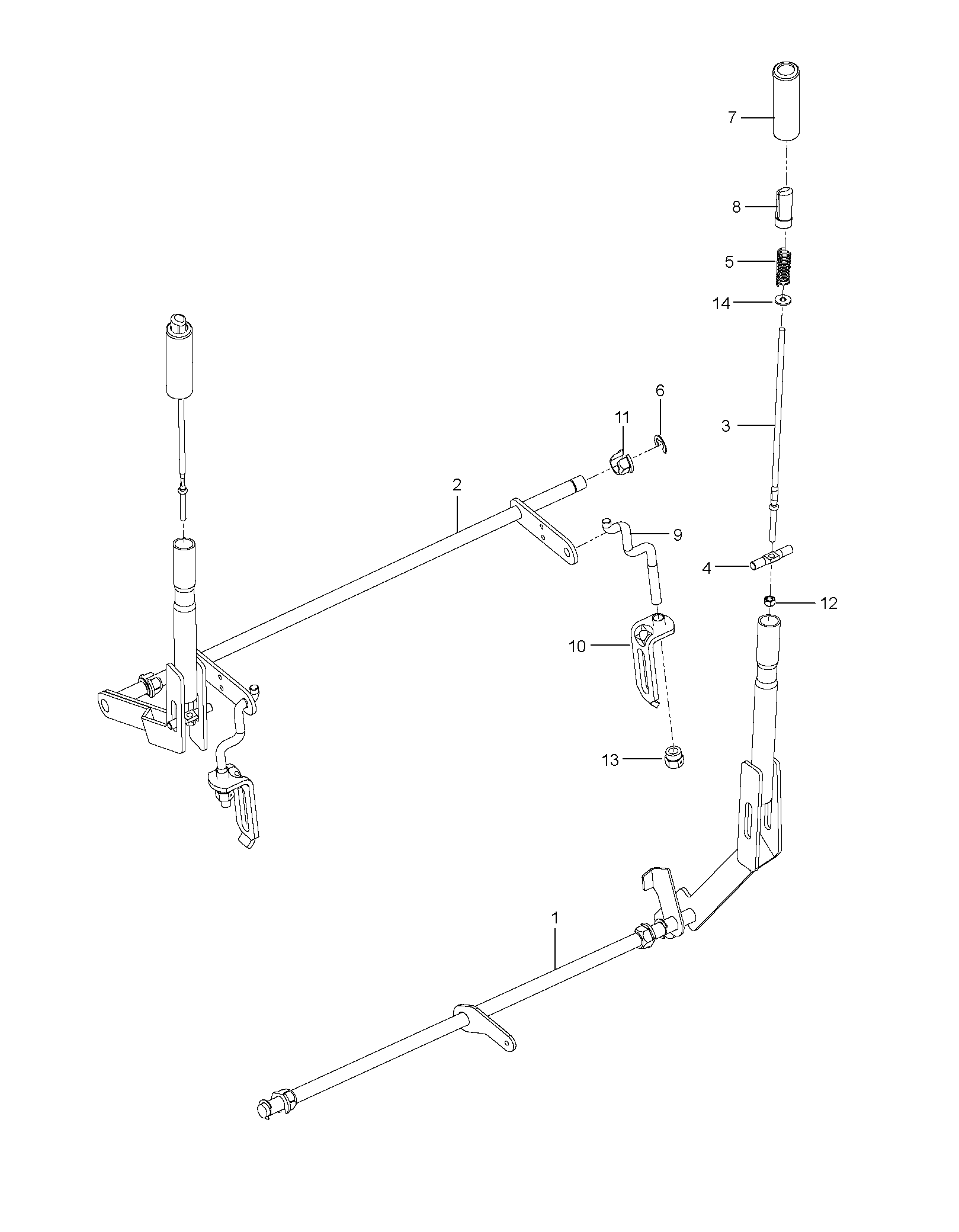BRAKE / REAR MOWER LIFT