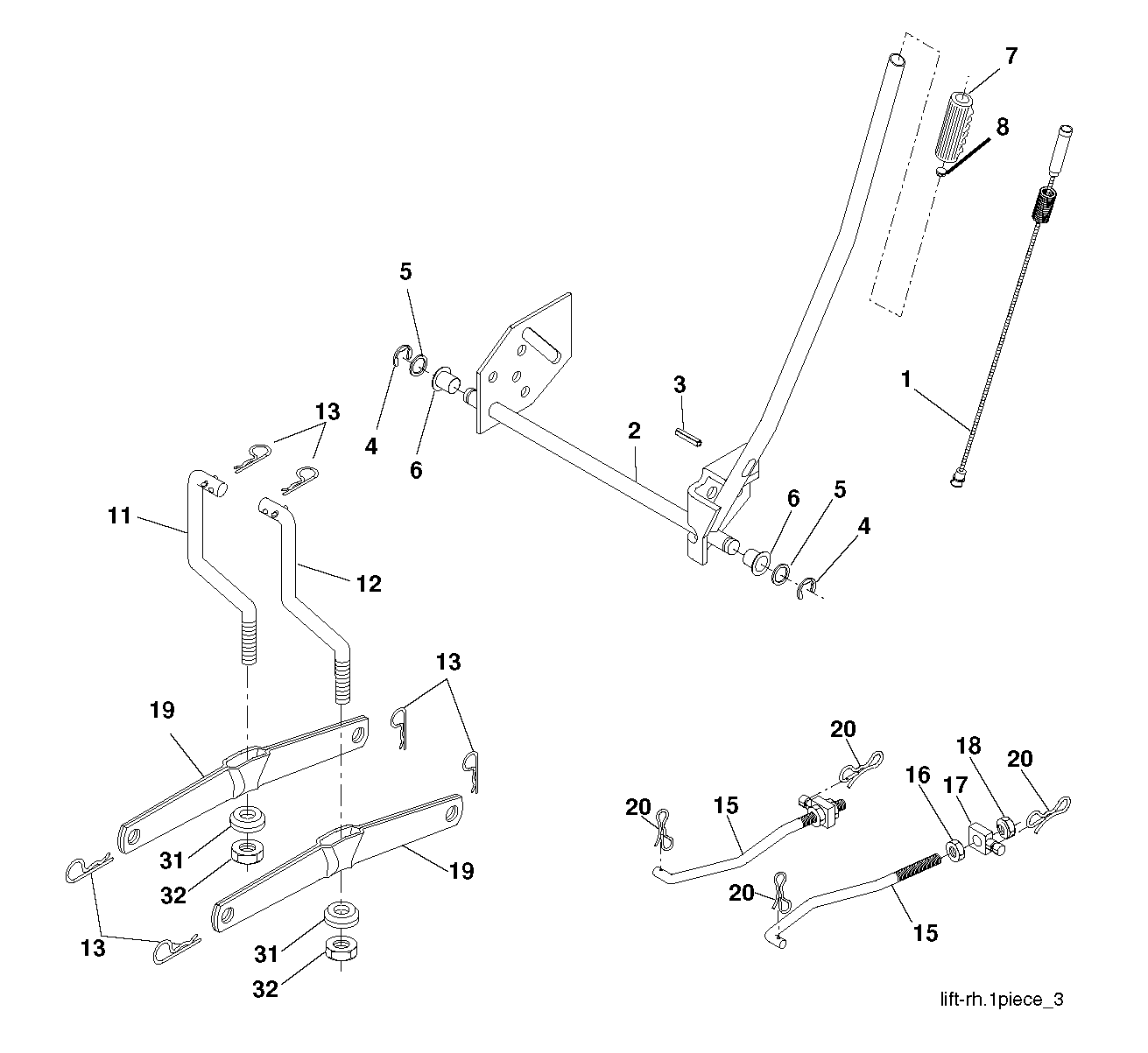 MOWER LIFT / DECK LIFT