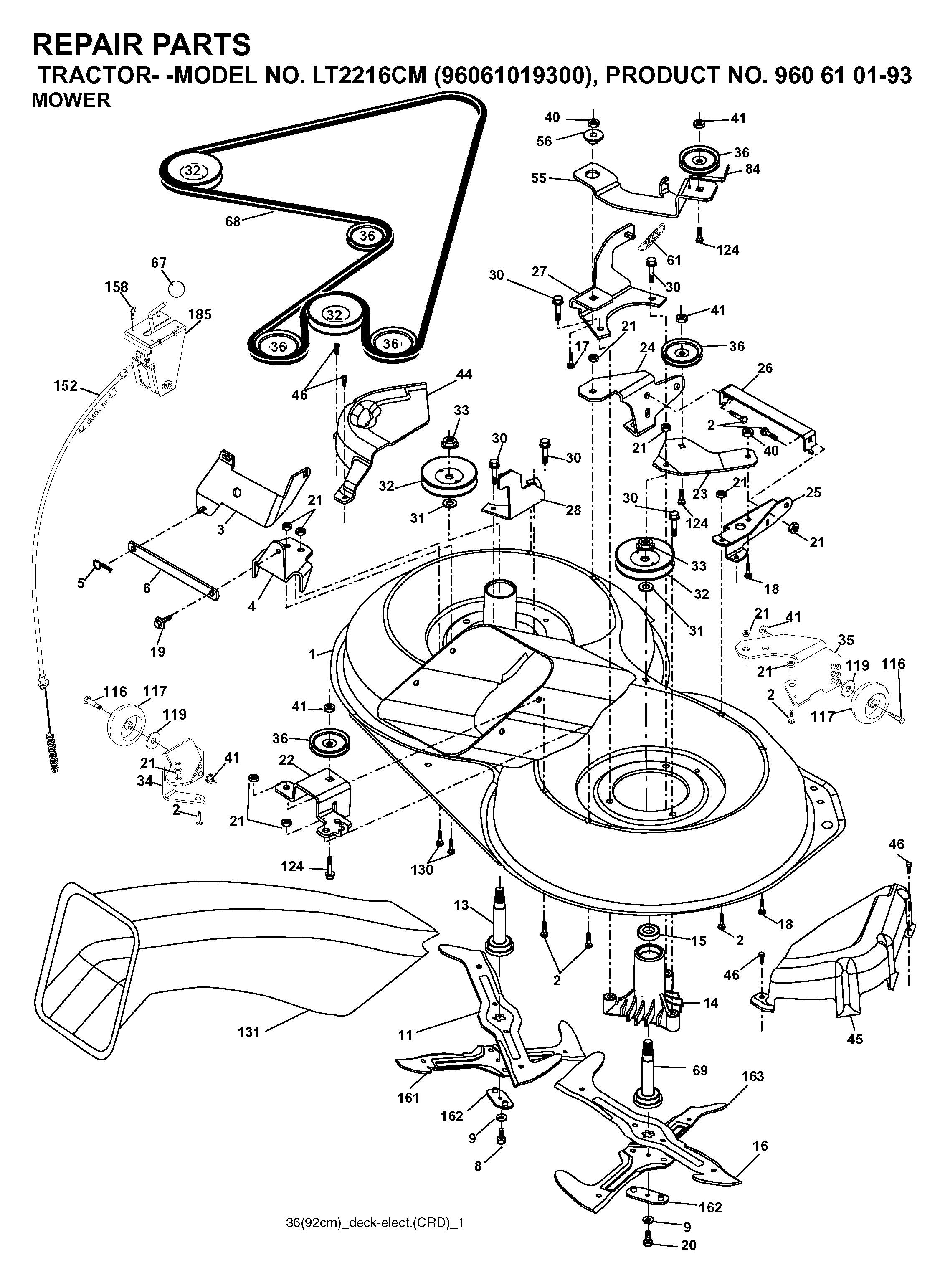MOWER DECK / CUTTING DECK