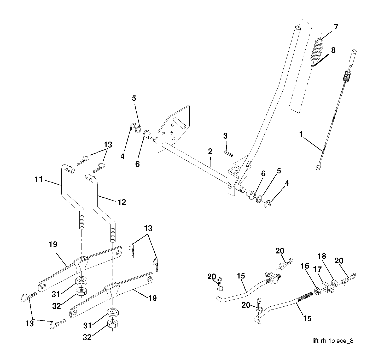 MOWER LIFT / DECK LIFT
