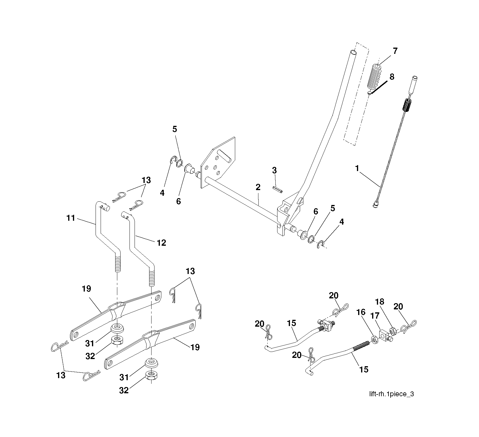 MOWER LIFT / DECK LIFT