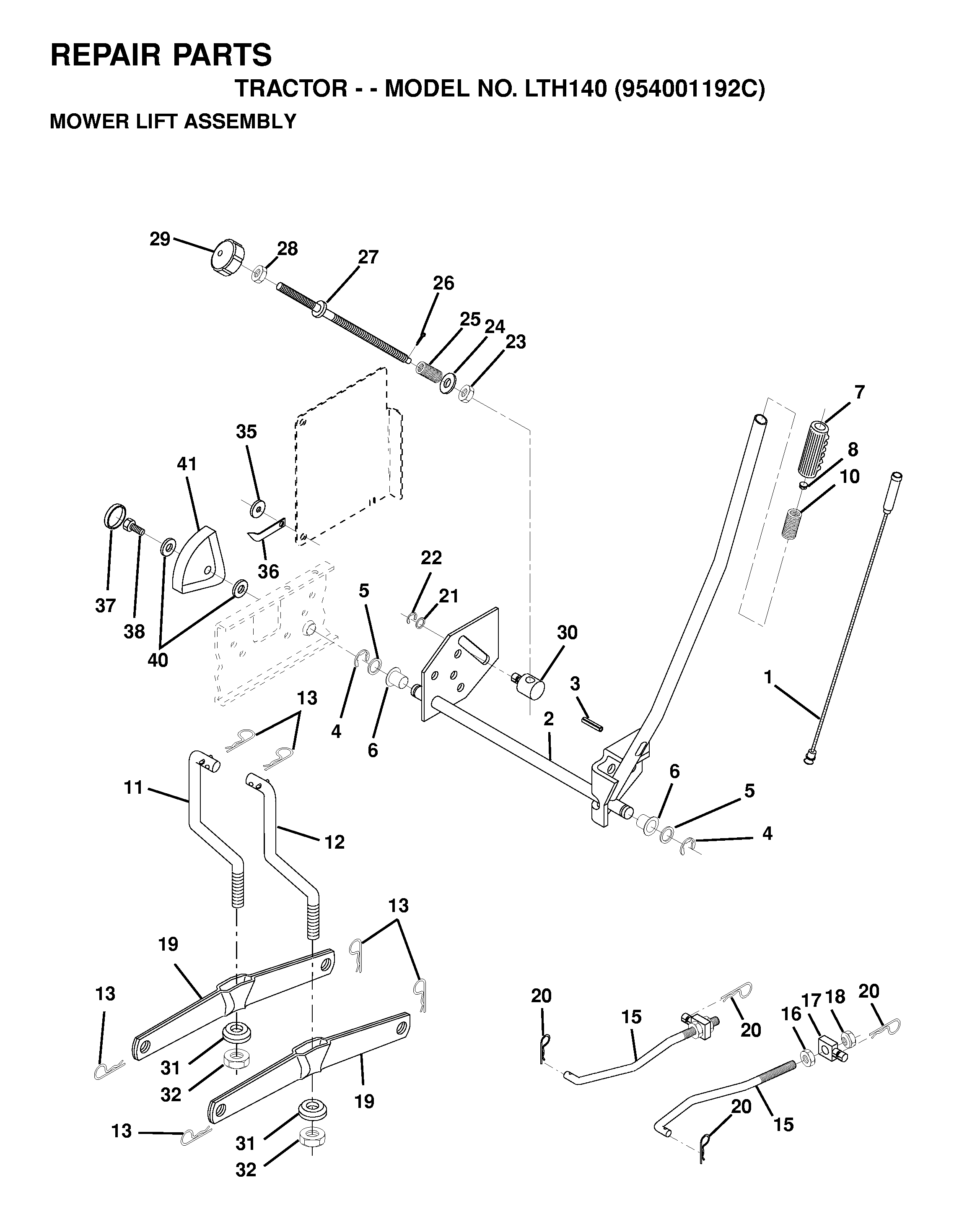 MOWER LIFT / DECK LIFT