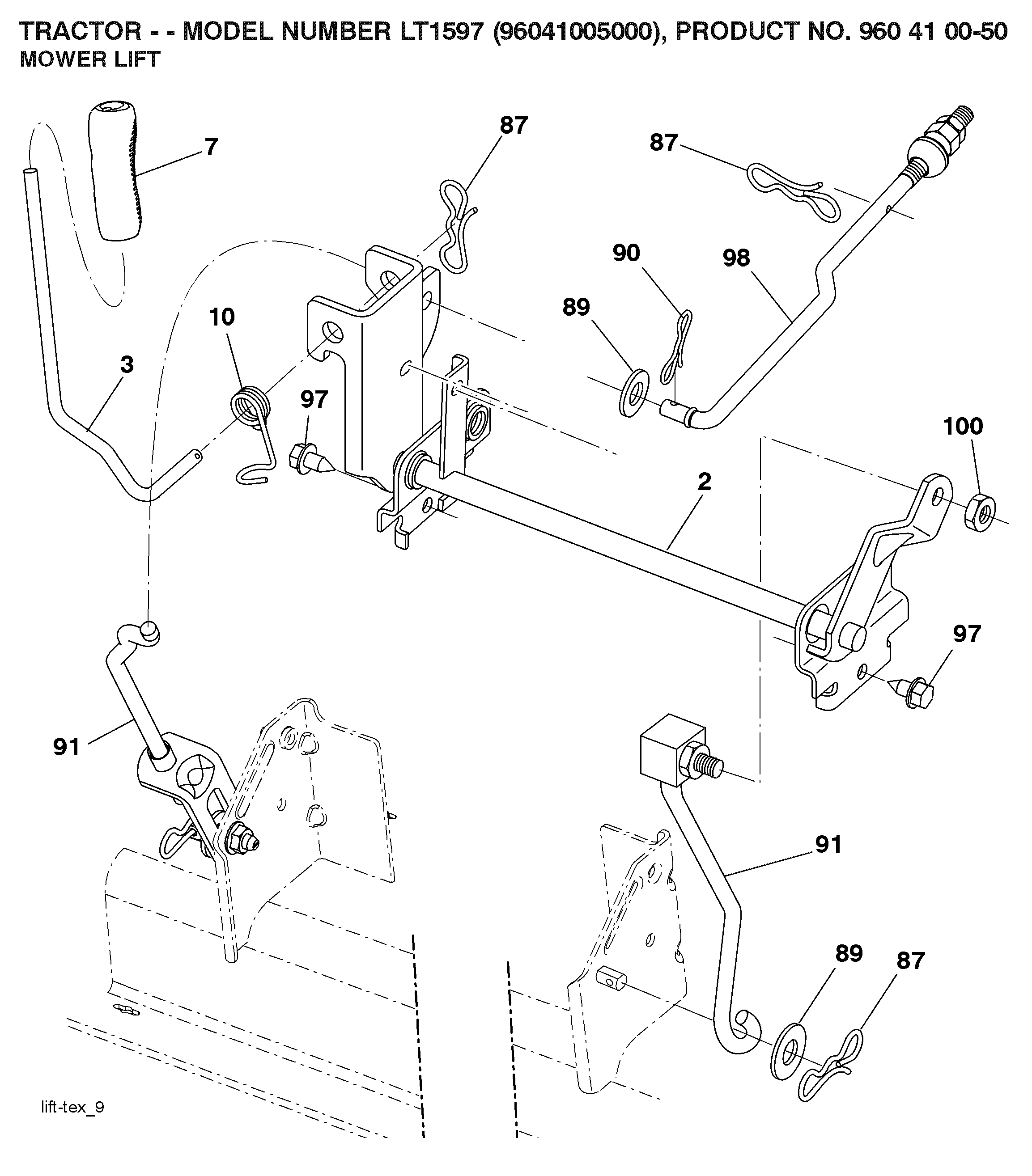 MOWER LIFT / DECK LIFT