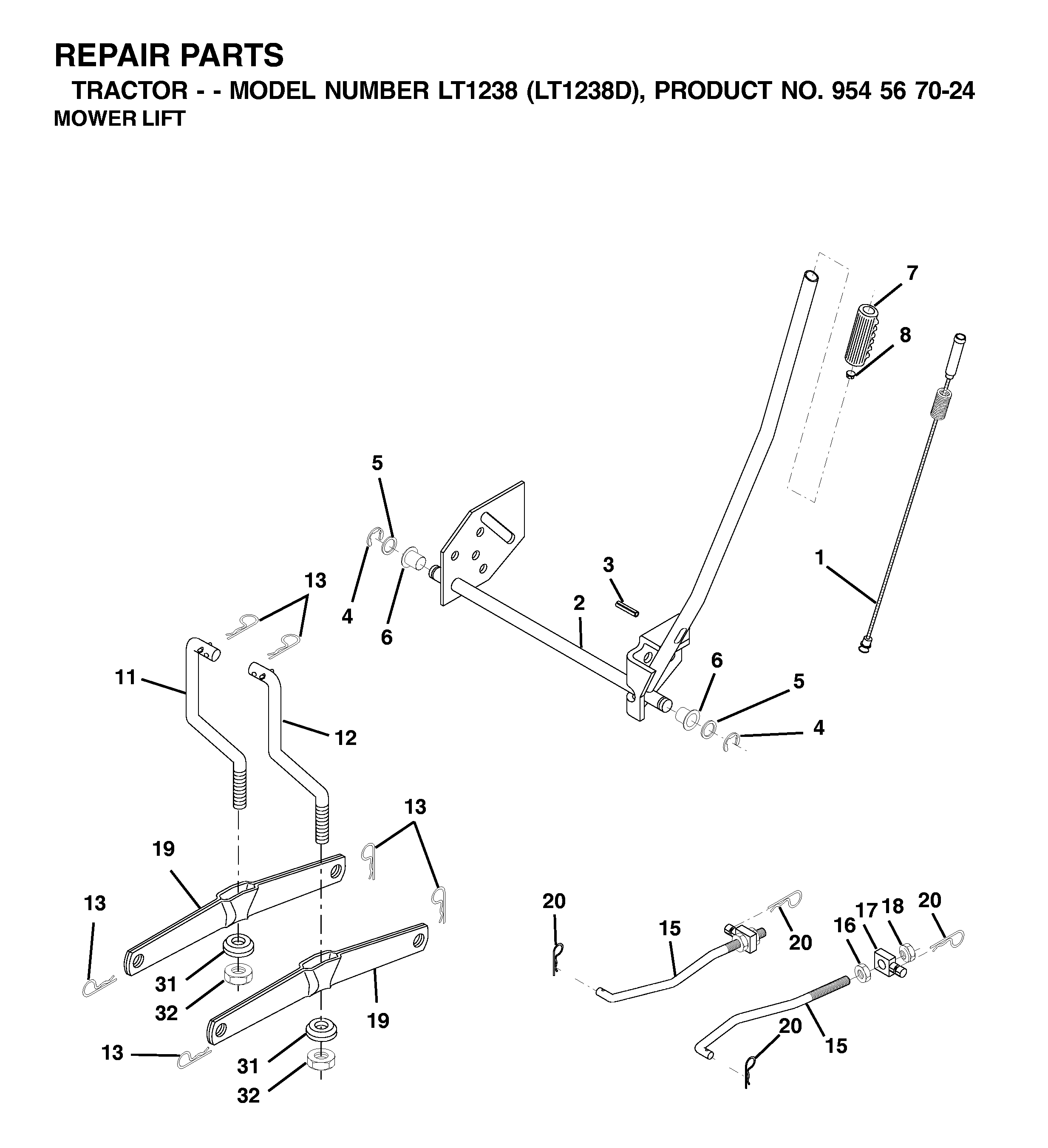 MOWER LIFT / DECK LIFT