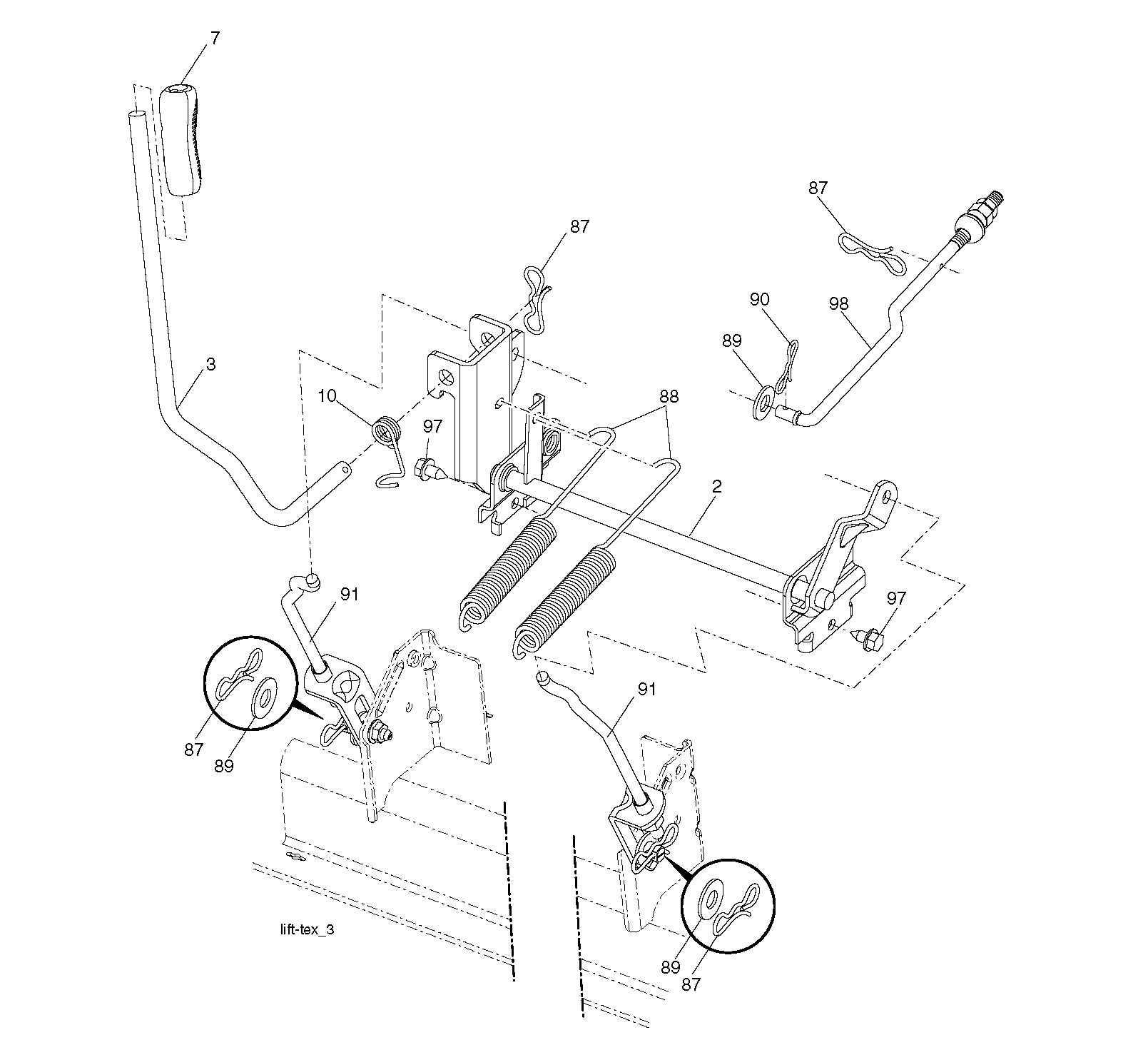 MOWER LIFT / DECK LIFT