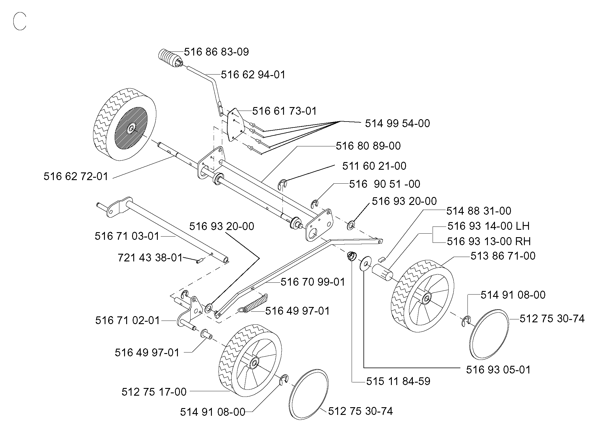 WHEEL & DEPTH STAKE ASSEMBLY