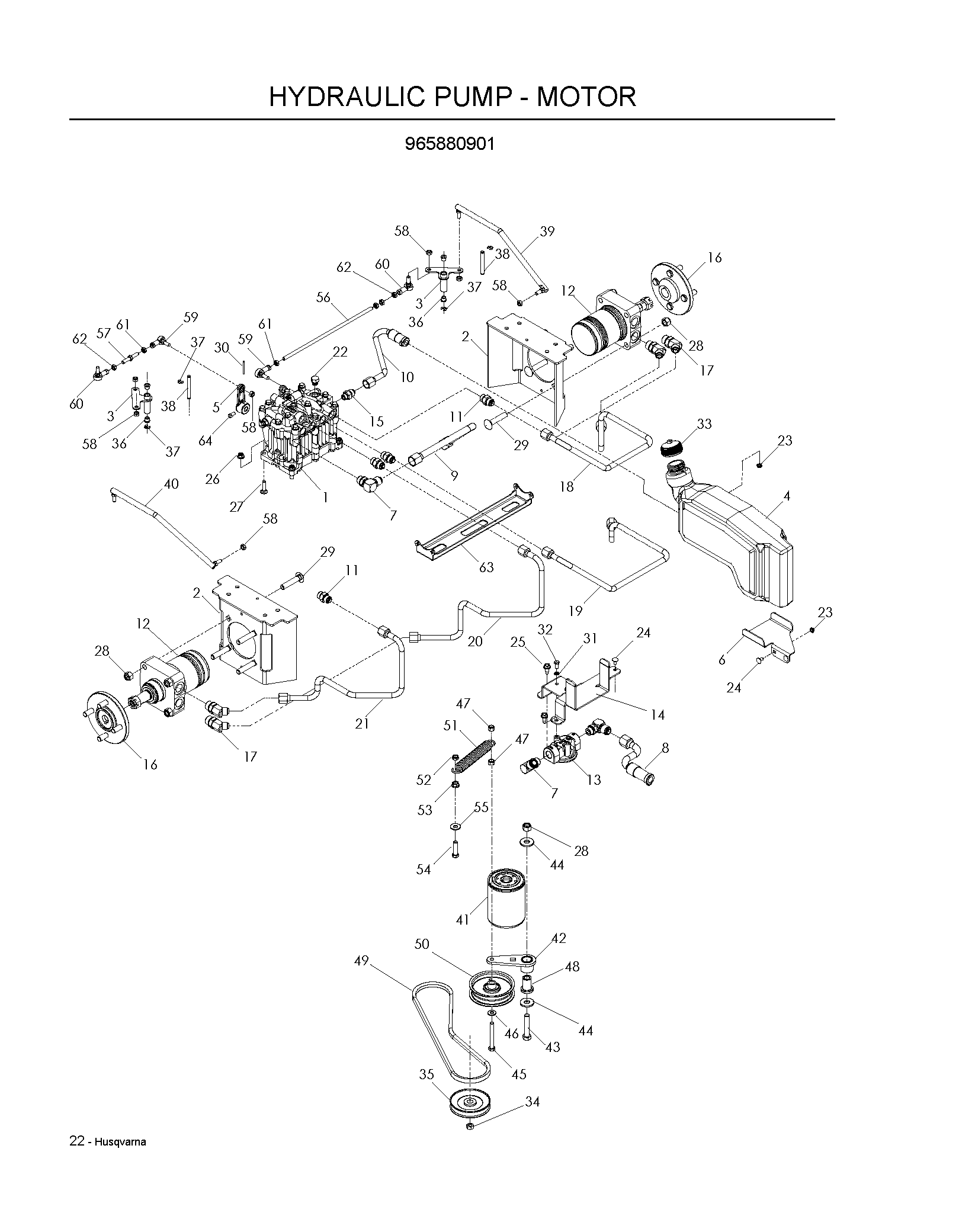 HYDRAULIC PUMP - MOTOR