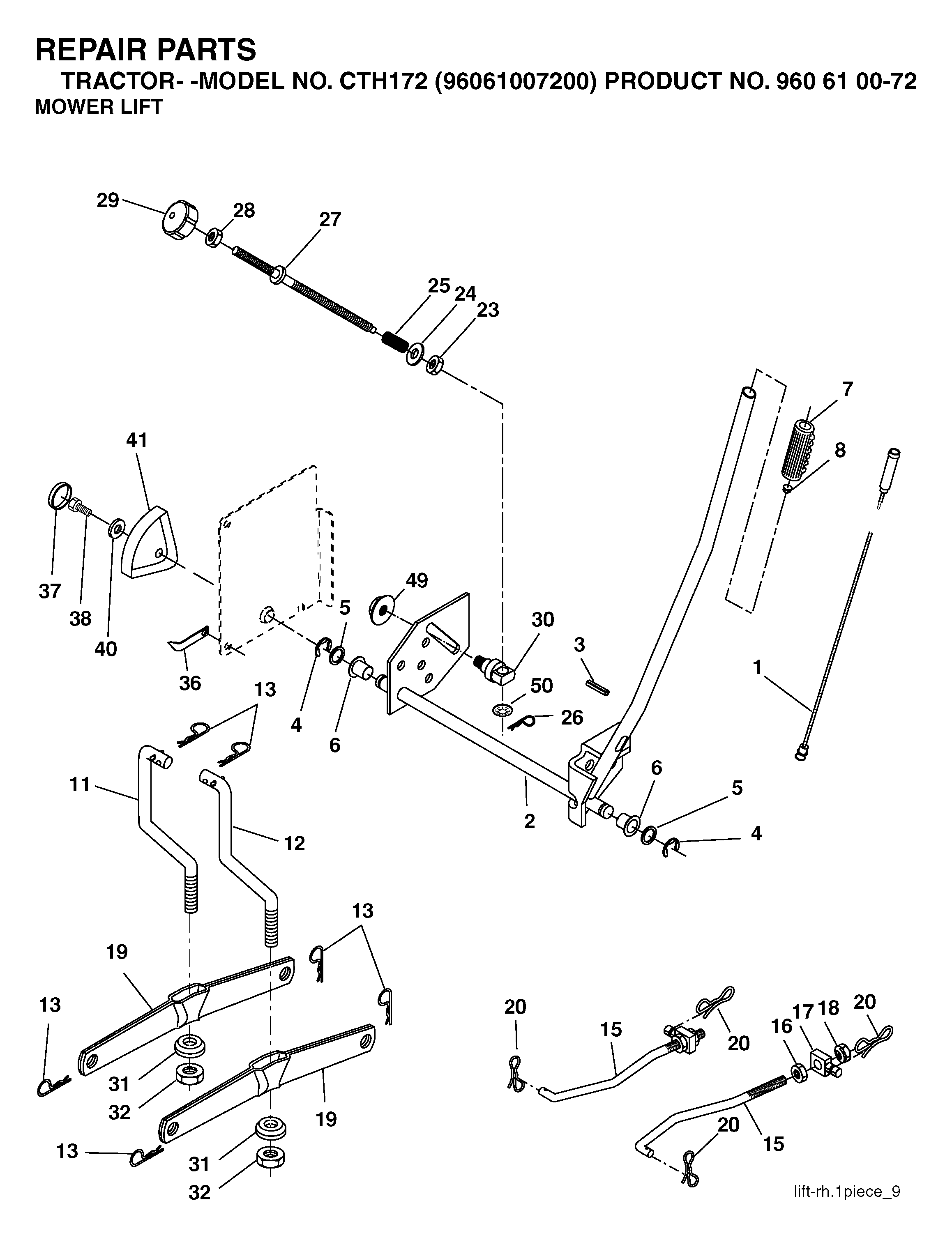 MOWER LIFT / DECK LIFT