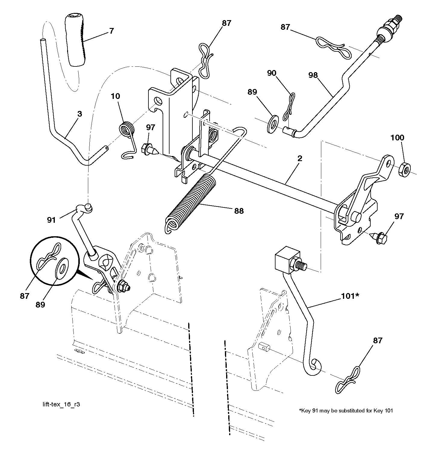 MOWER LIFT / DECK LIFT