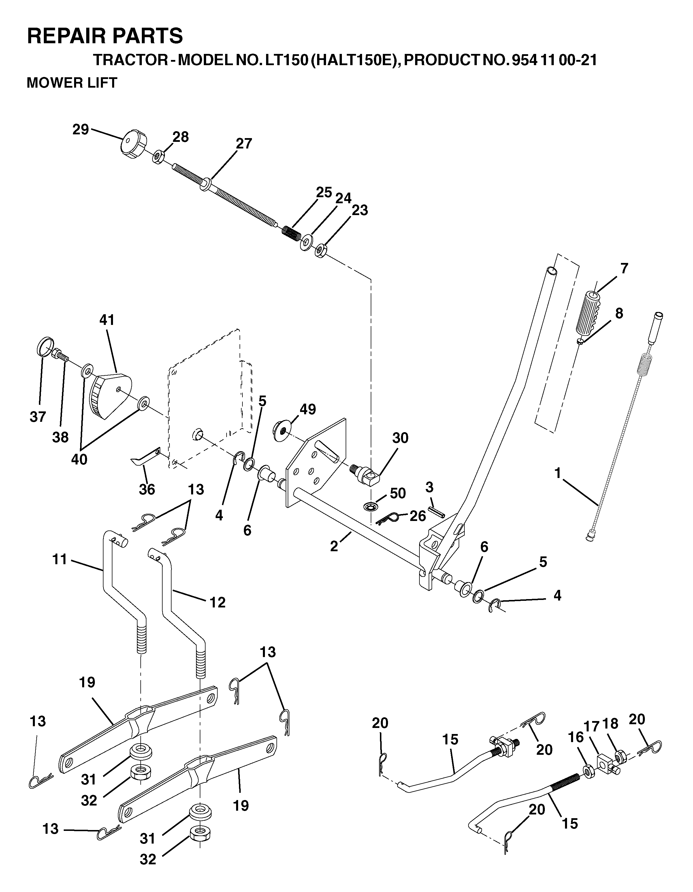 MOWER LIFT / DECK LIFT